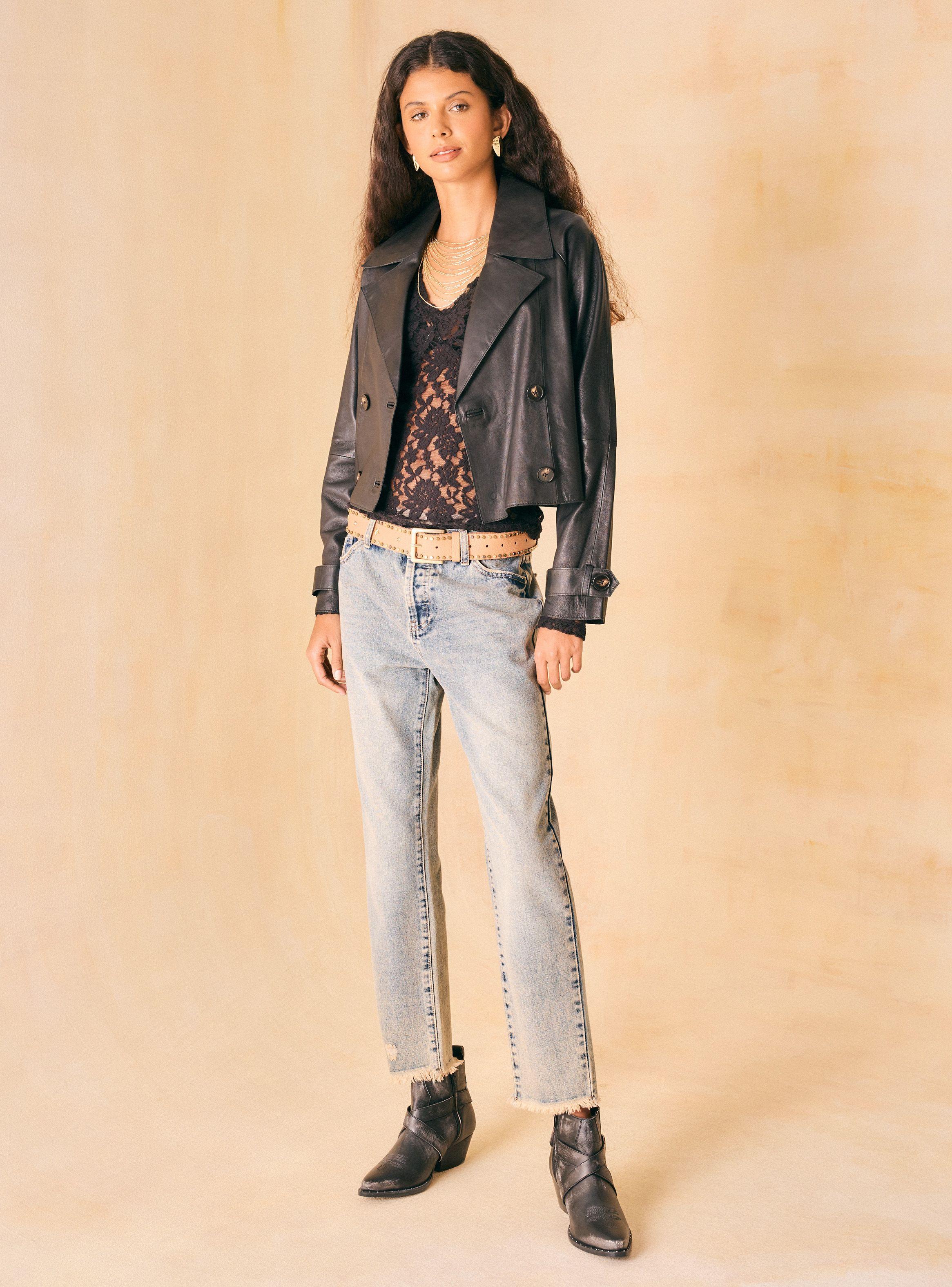 Chaqueta Trench Crop-4