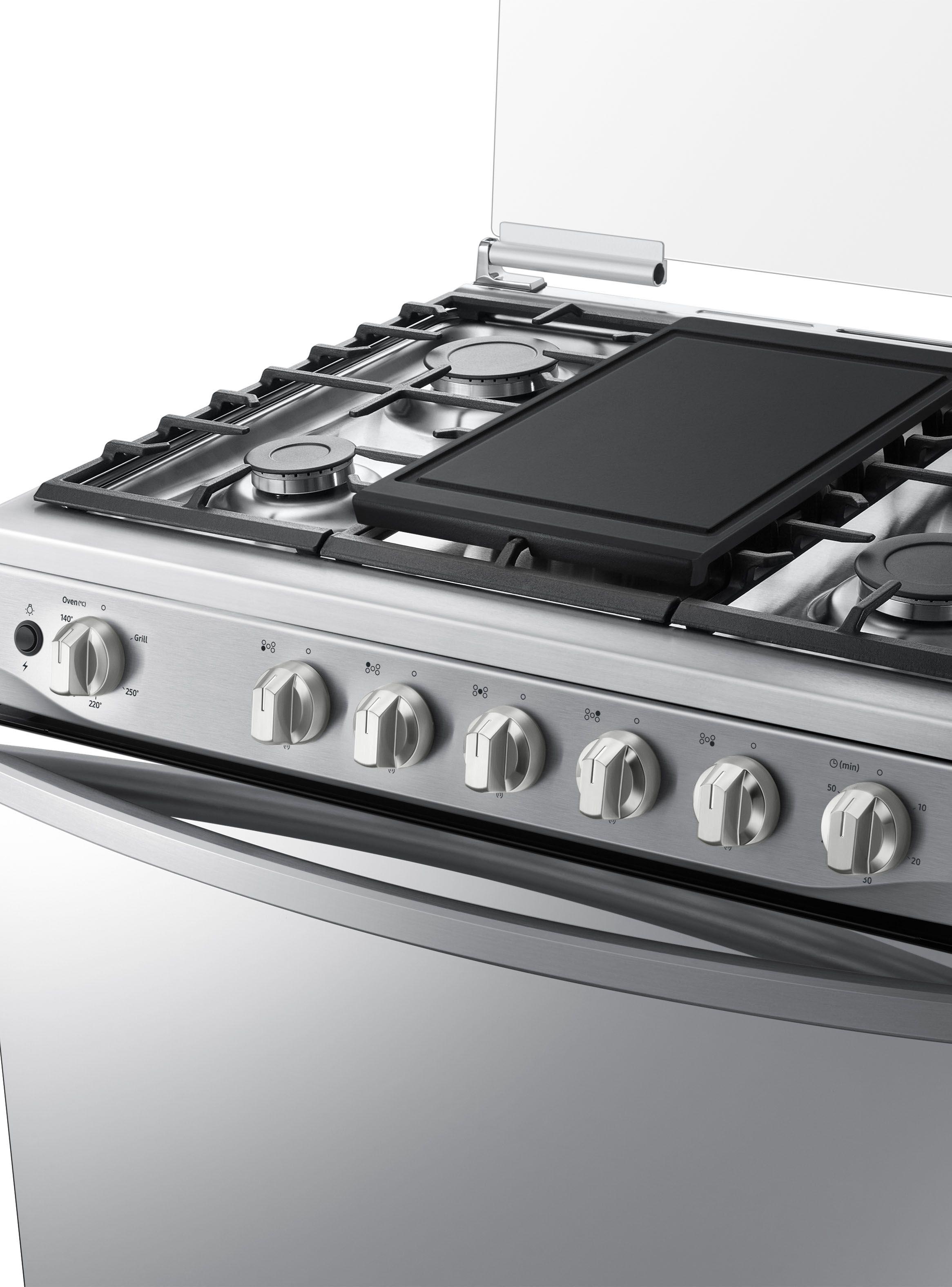 Cocina a Gas 5 Quemadores 1x Quemador Triple Corona Acero Inoxidable NX52A7422CS/ZS-4