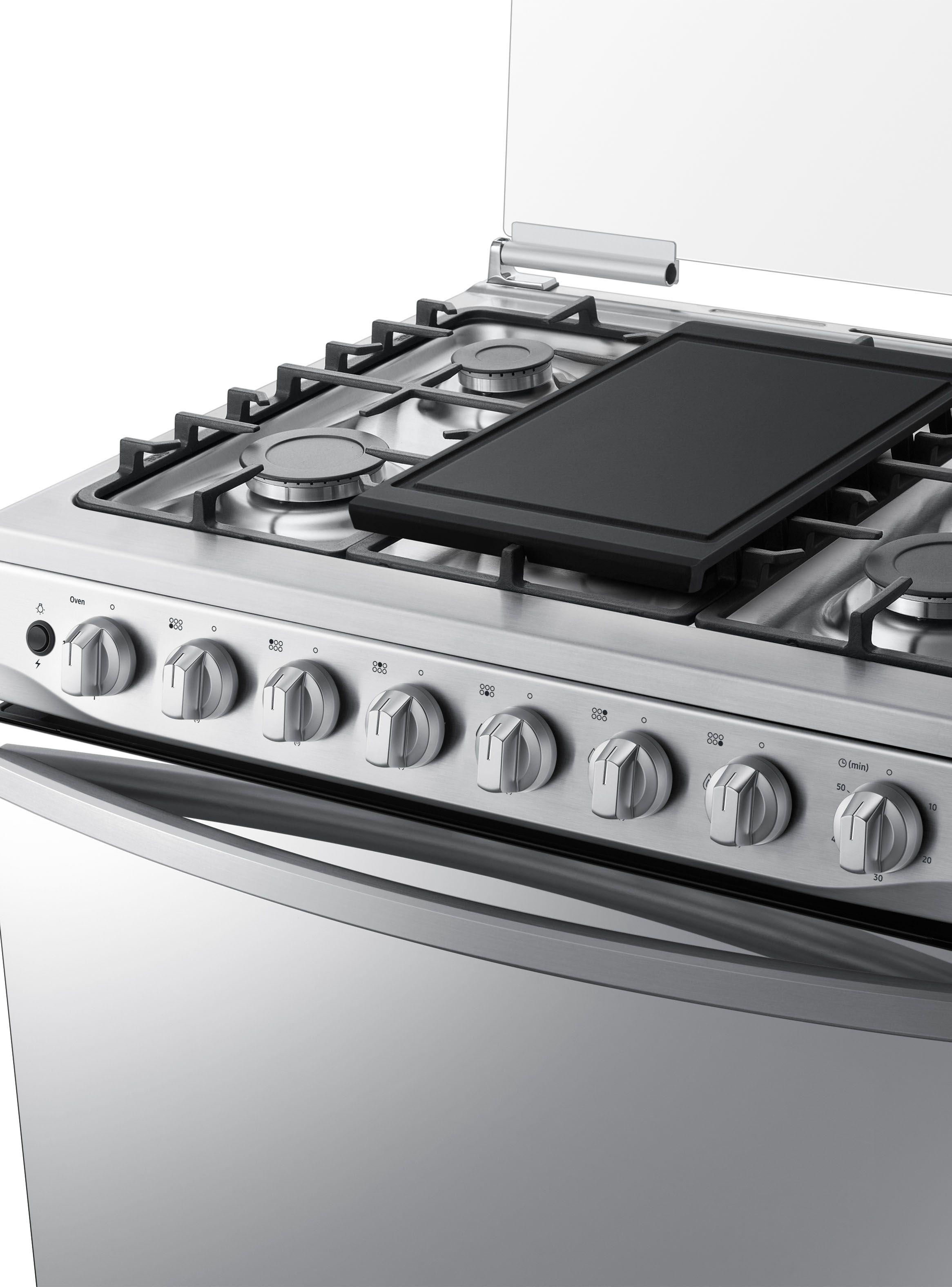 Cocina a Gas 6 Quemadores Acero inoxidable 128 Litros Espejada-4