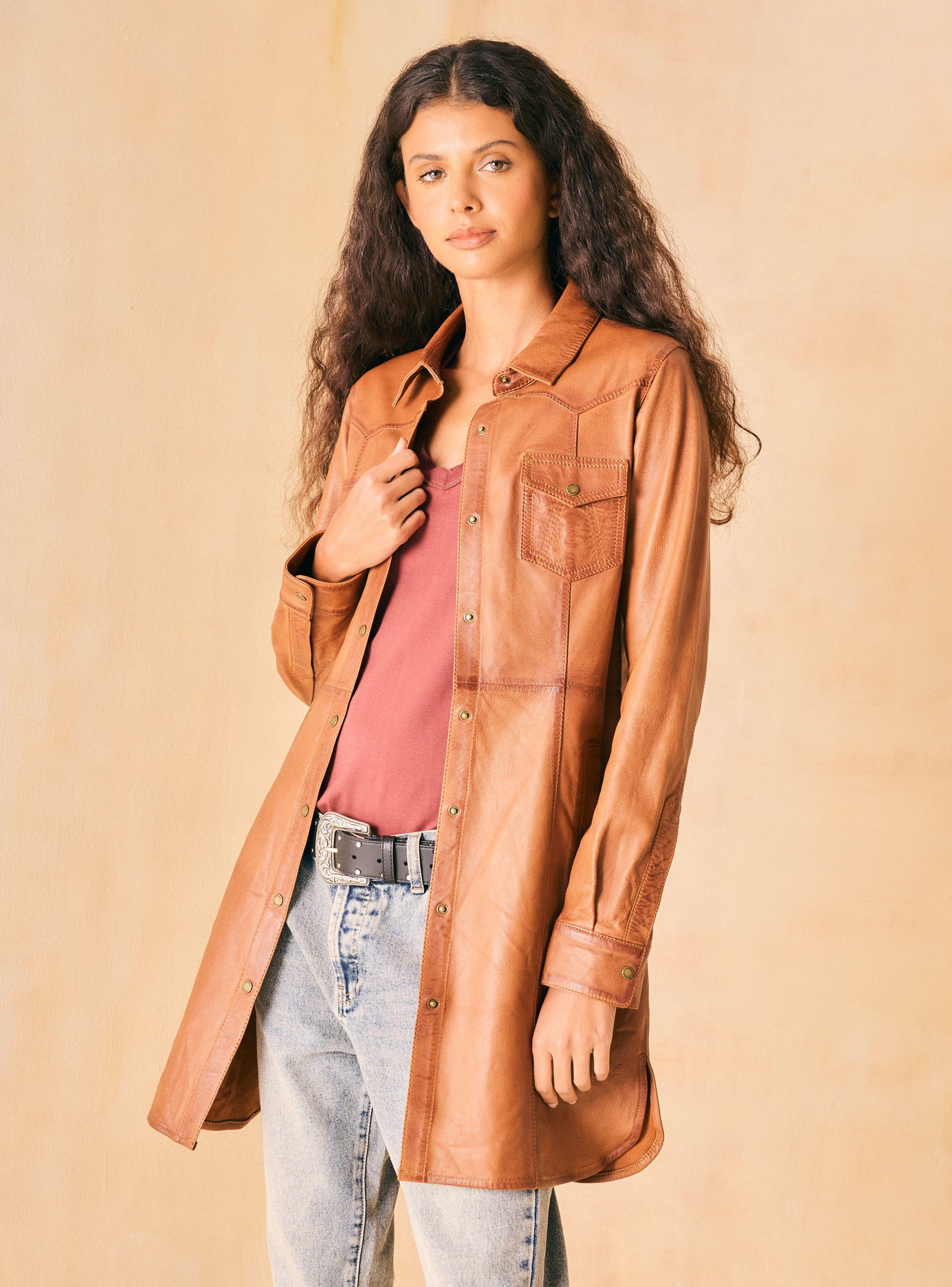 Chaqueta Tipo Blusón Vestido Bolsillos Delanteros-0
