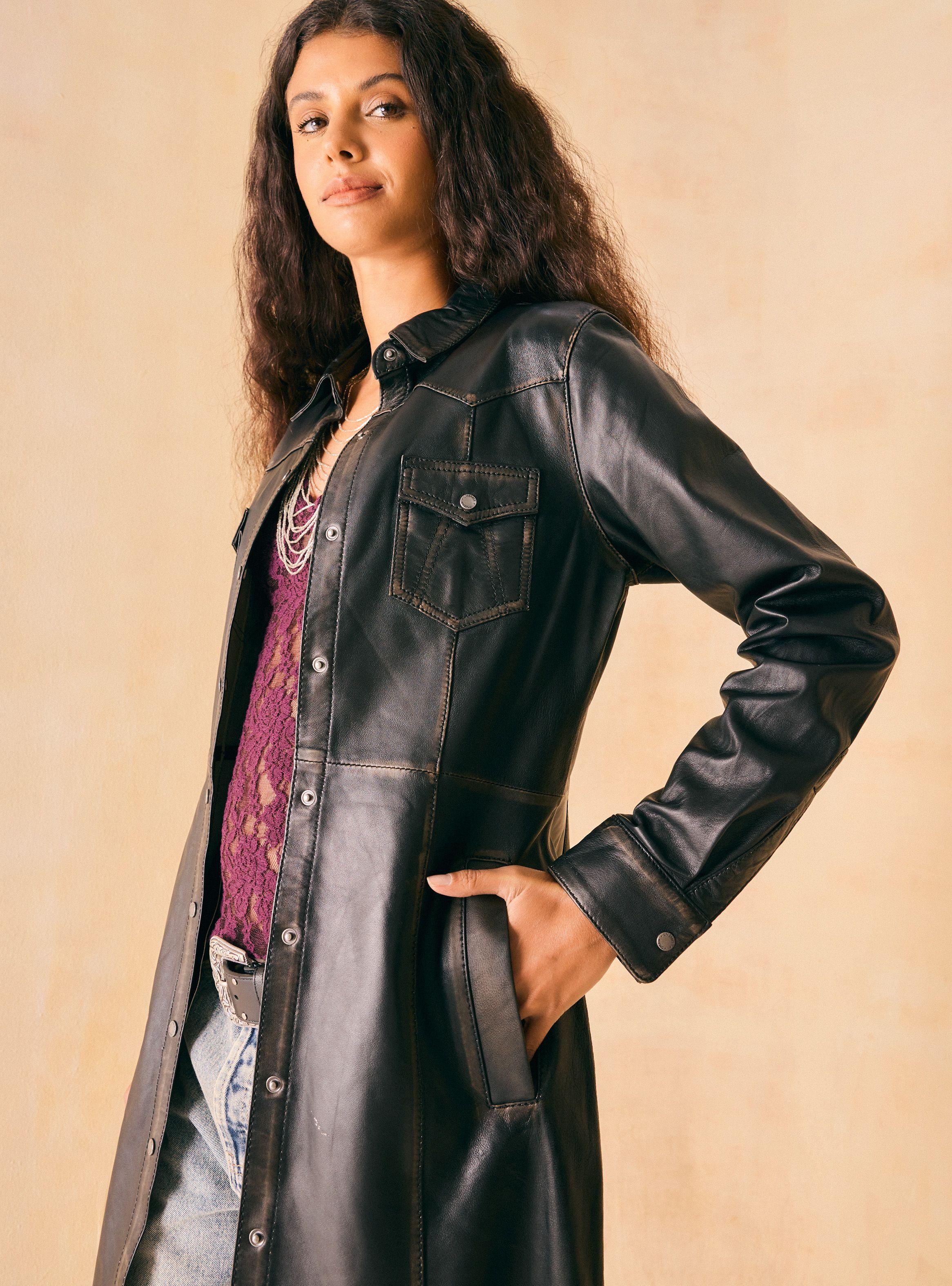 Chaqueta Tipo Blusón Vestido Bolsillos Delanteros-2