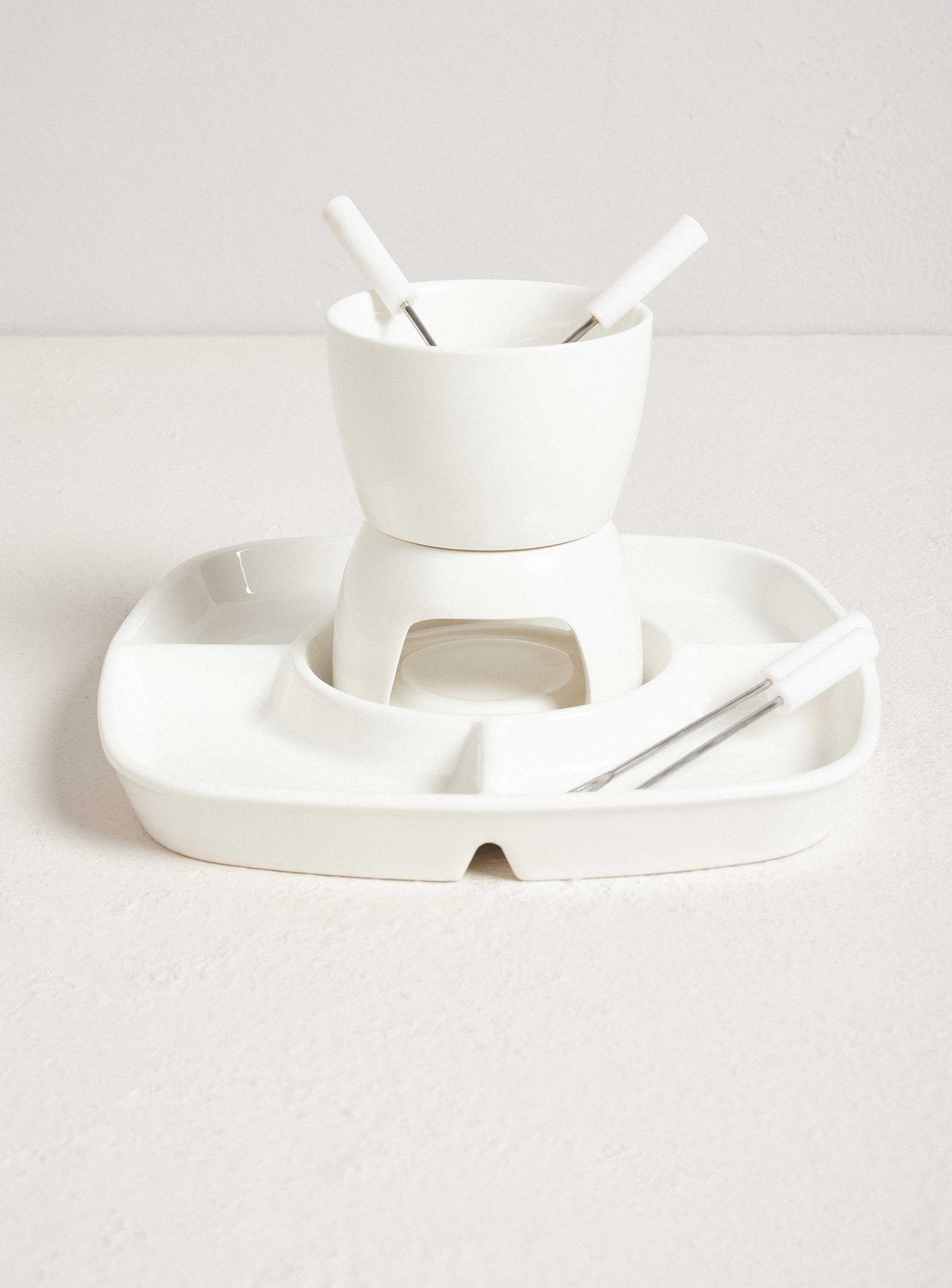 Set de Fondue Porcelana 8 Piezas-0