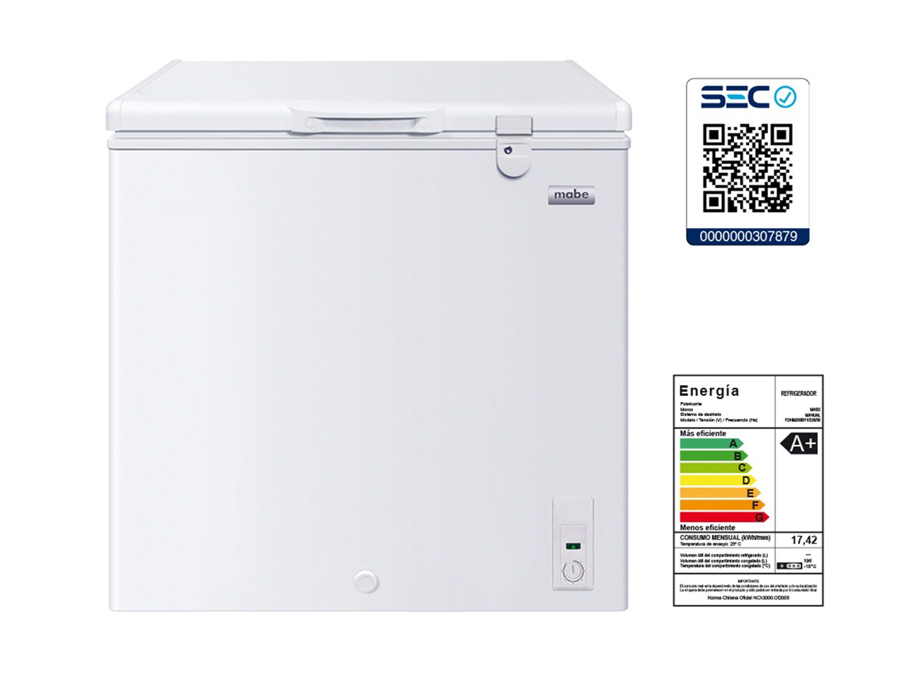 Freezer Mabe Horizontal Frío Directo 196 Litros FDHM200BY1-4