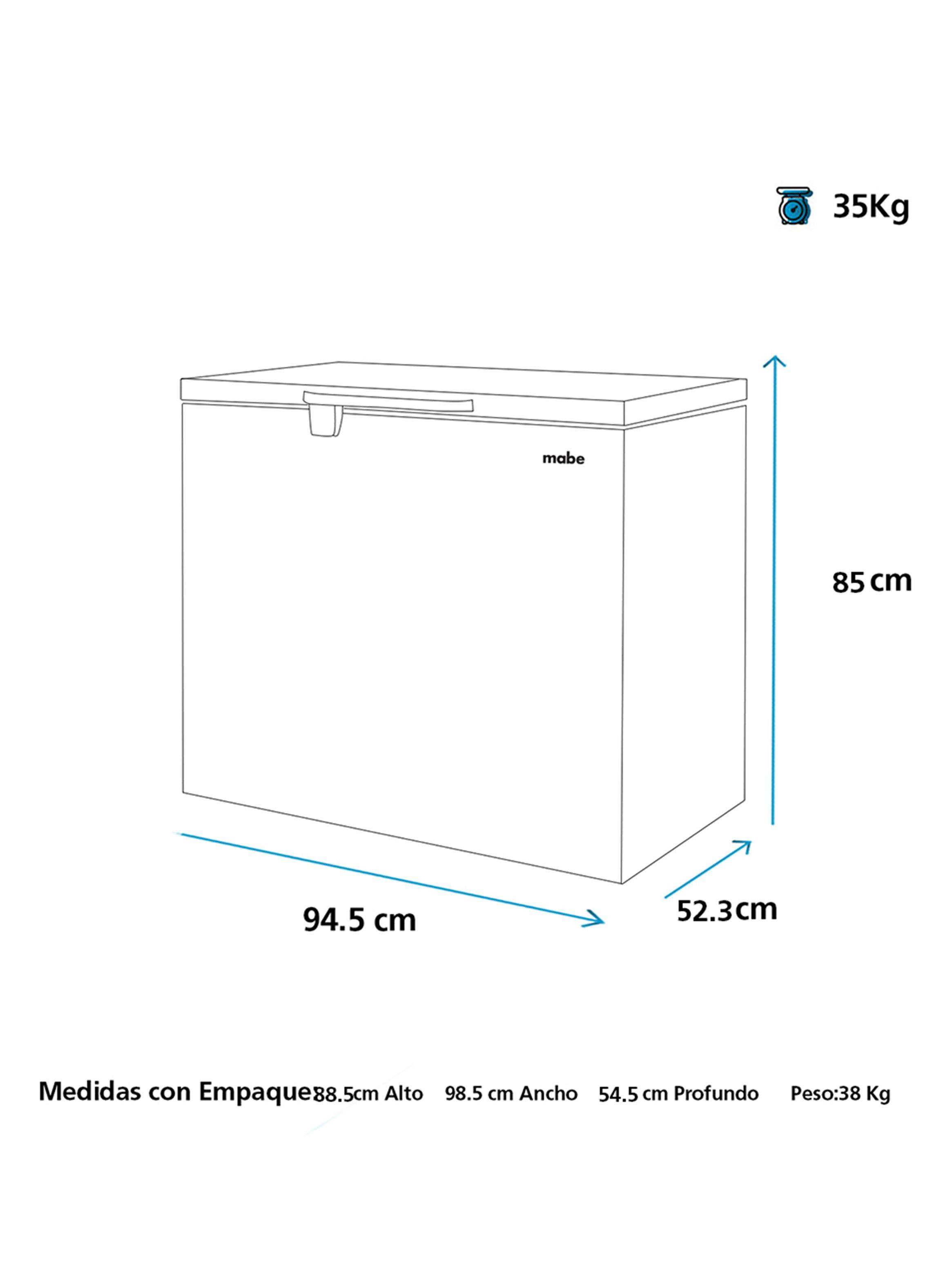 Freezer Mabe Horizontal Frío Directo 196 Litros FDHM200BY1-1
