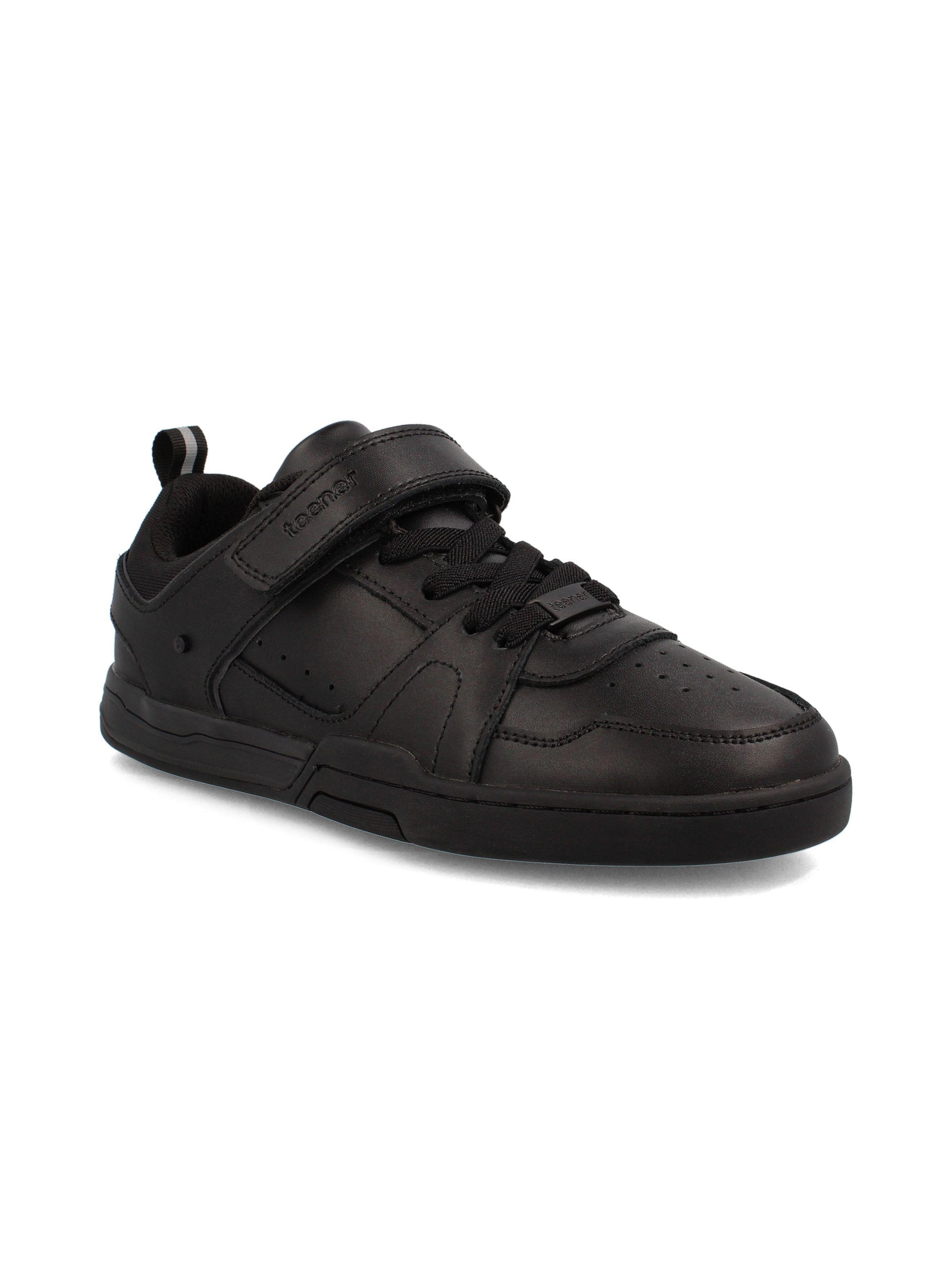 Zapatilla Escolar Cuero Newton Niño-1