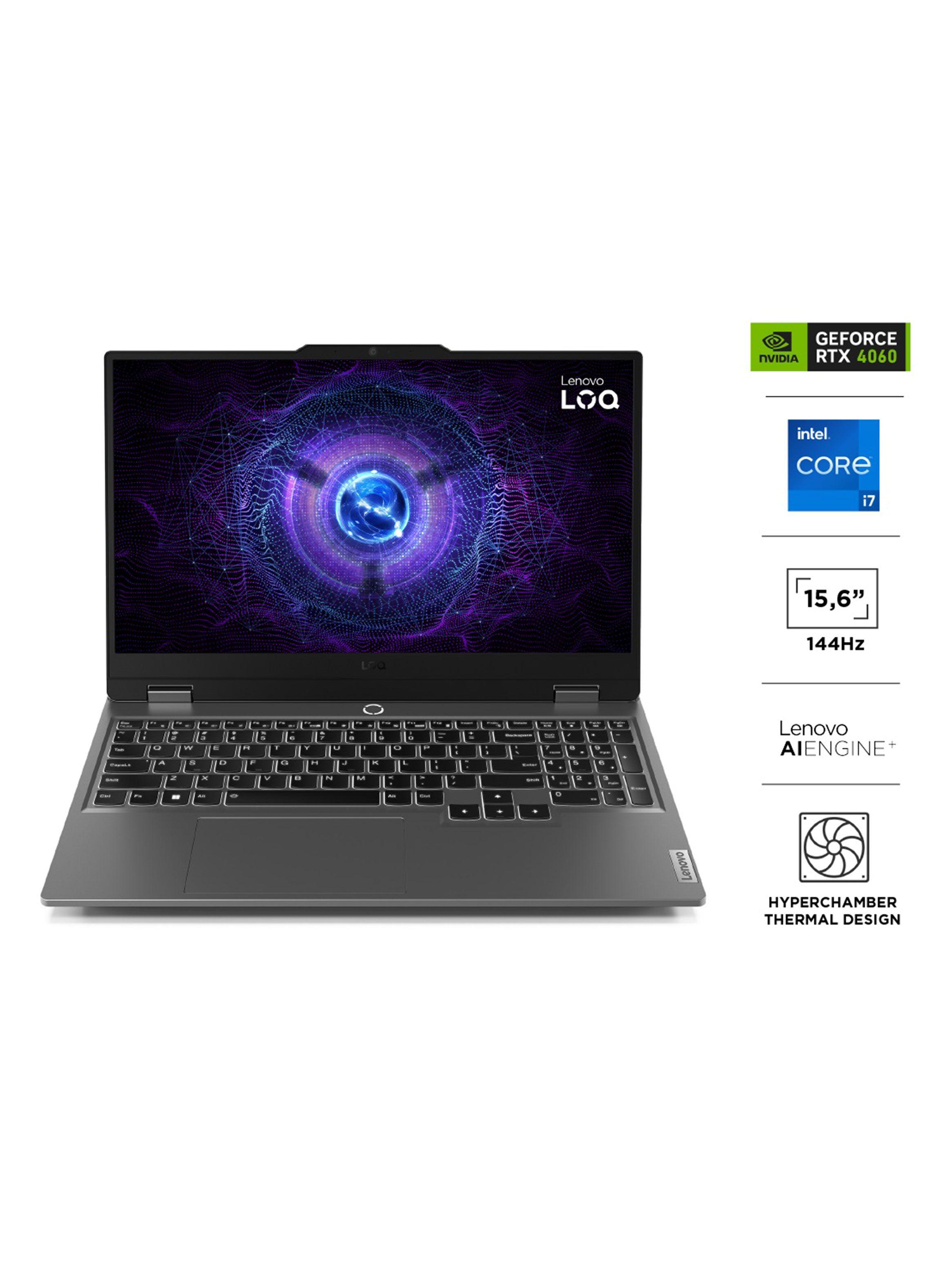 Notebook Gamer LOQ Intel Core i7 HX 13va Gen NVIDIA GeForce RTX 4060 8GB GDDR6 24GB RAM 512GB SSD 15.6" FHD 144Hz-2