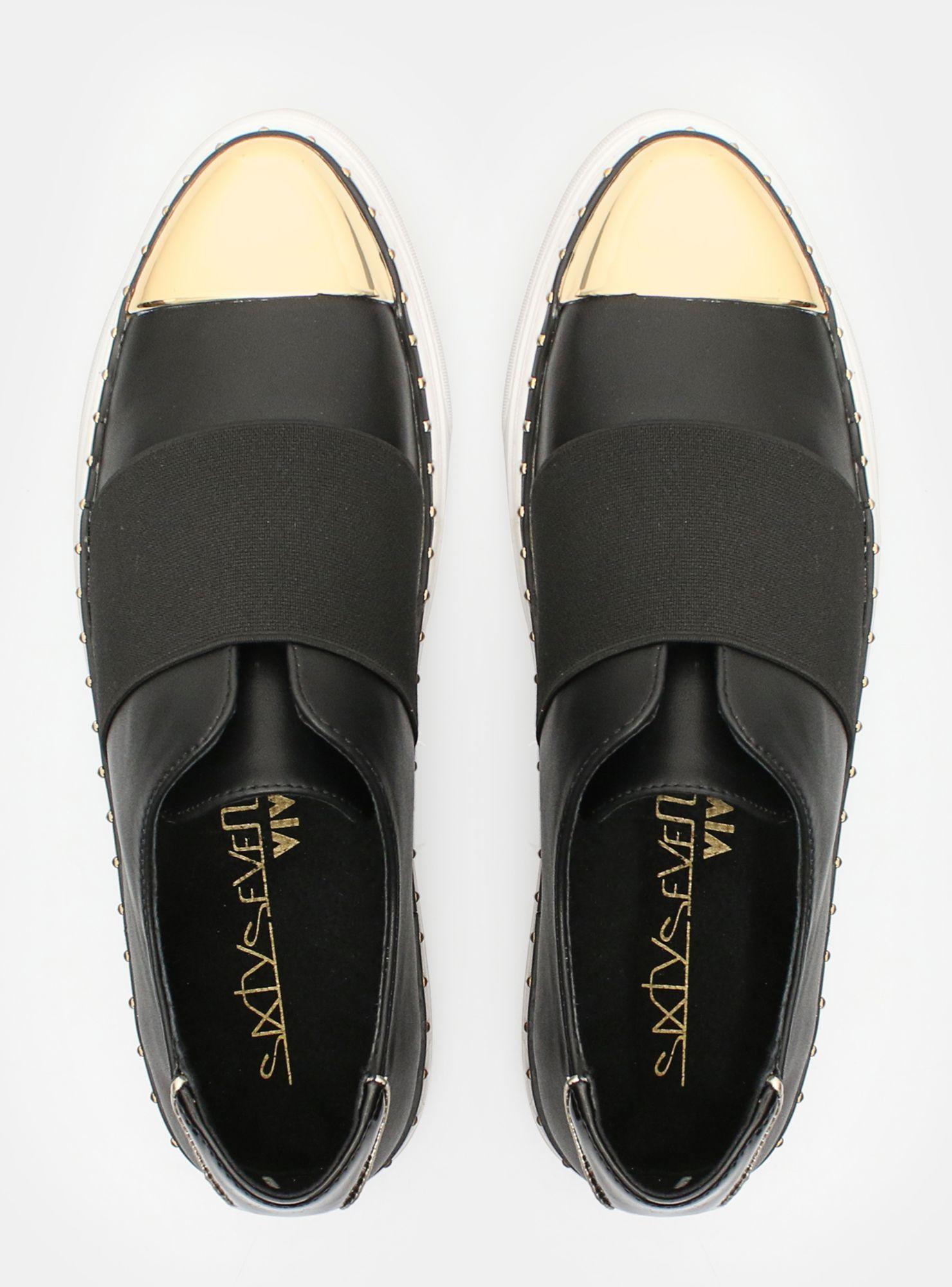 Zapatilla Sixtyseven SixtySeven Lanai Negro Oro Urbana Mujer-3