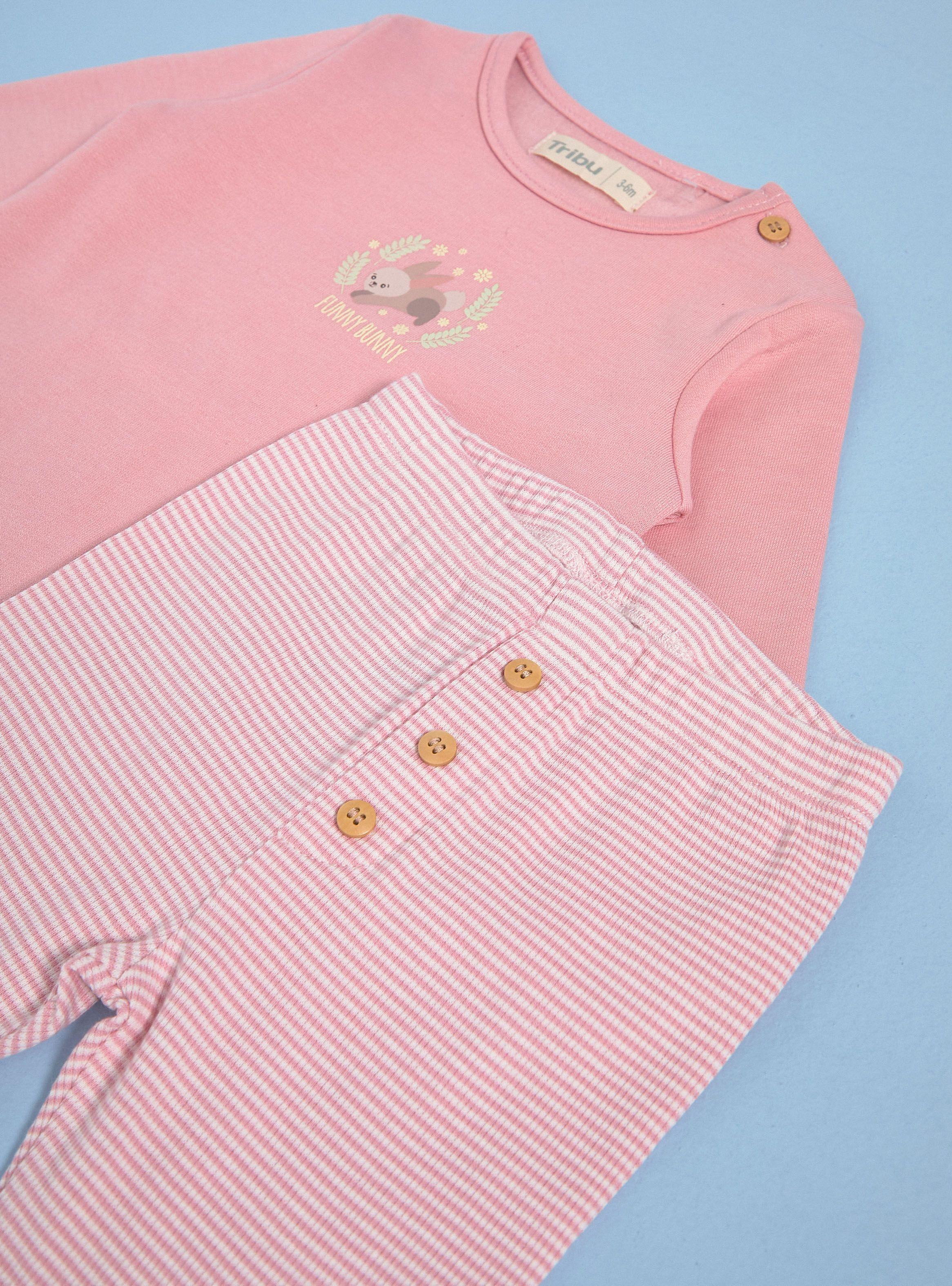 Pijama con Polerón y Calza de Rib-2