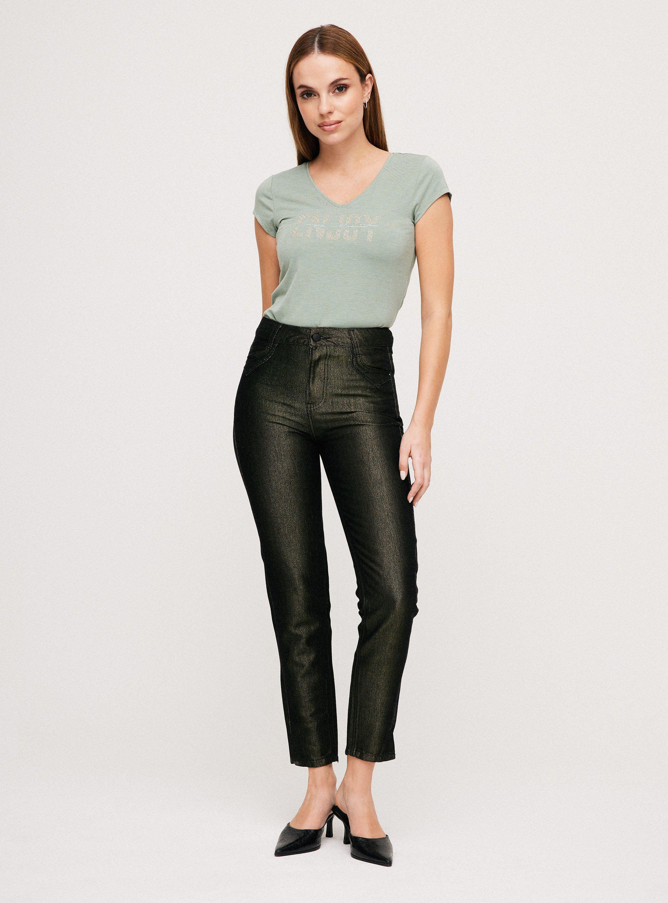 Jeans Metalizado con Aplicaciones-4