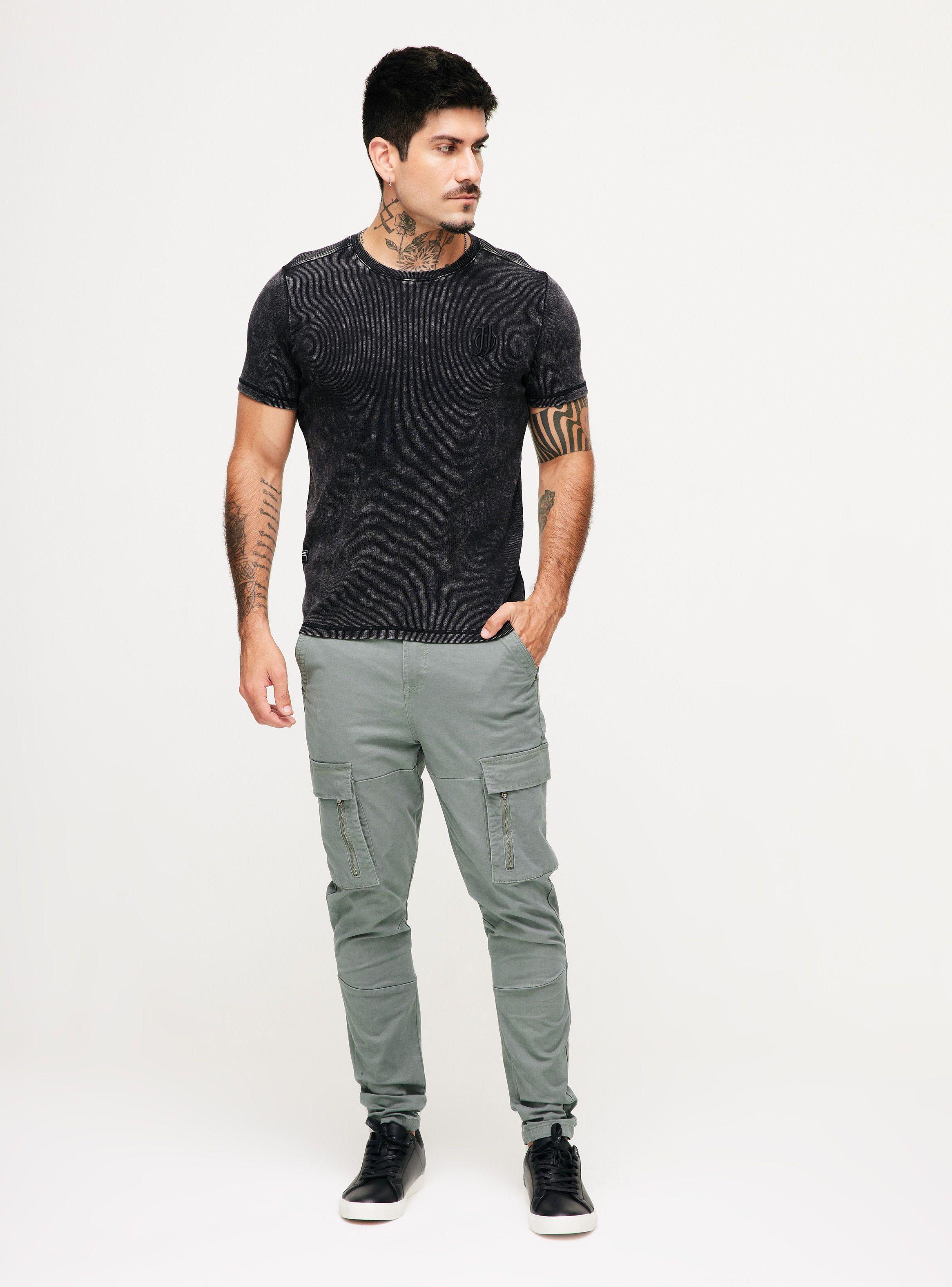 Polera Ajustada Lavada Acid Wash Espalda Larga-4