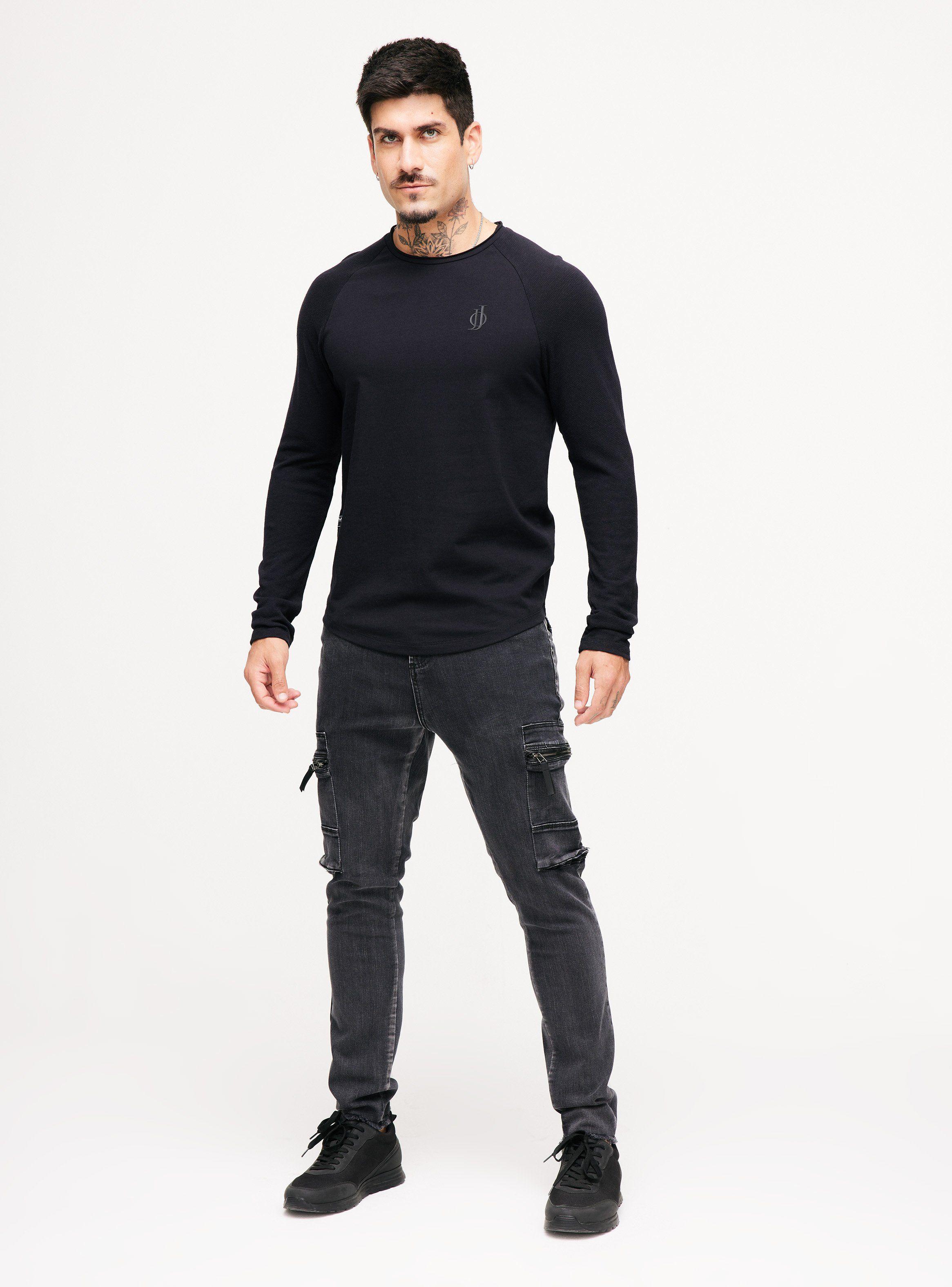 Polera Manga Raglan con Cambio de Tela-4