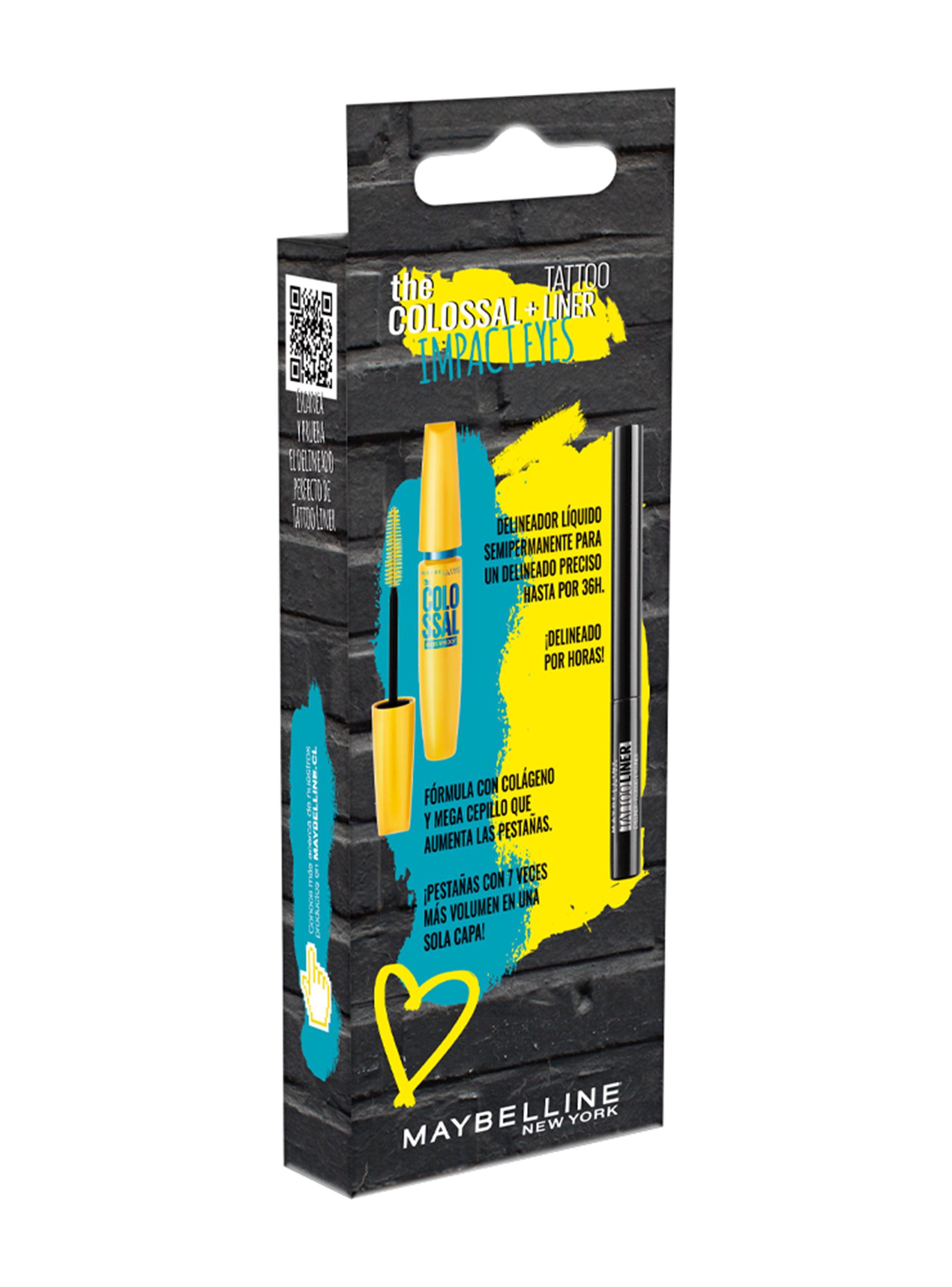Set Maybelline Look Ojos Colossal + Tattoo Liquid Liner-5