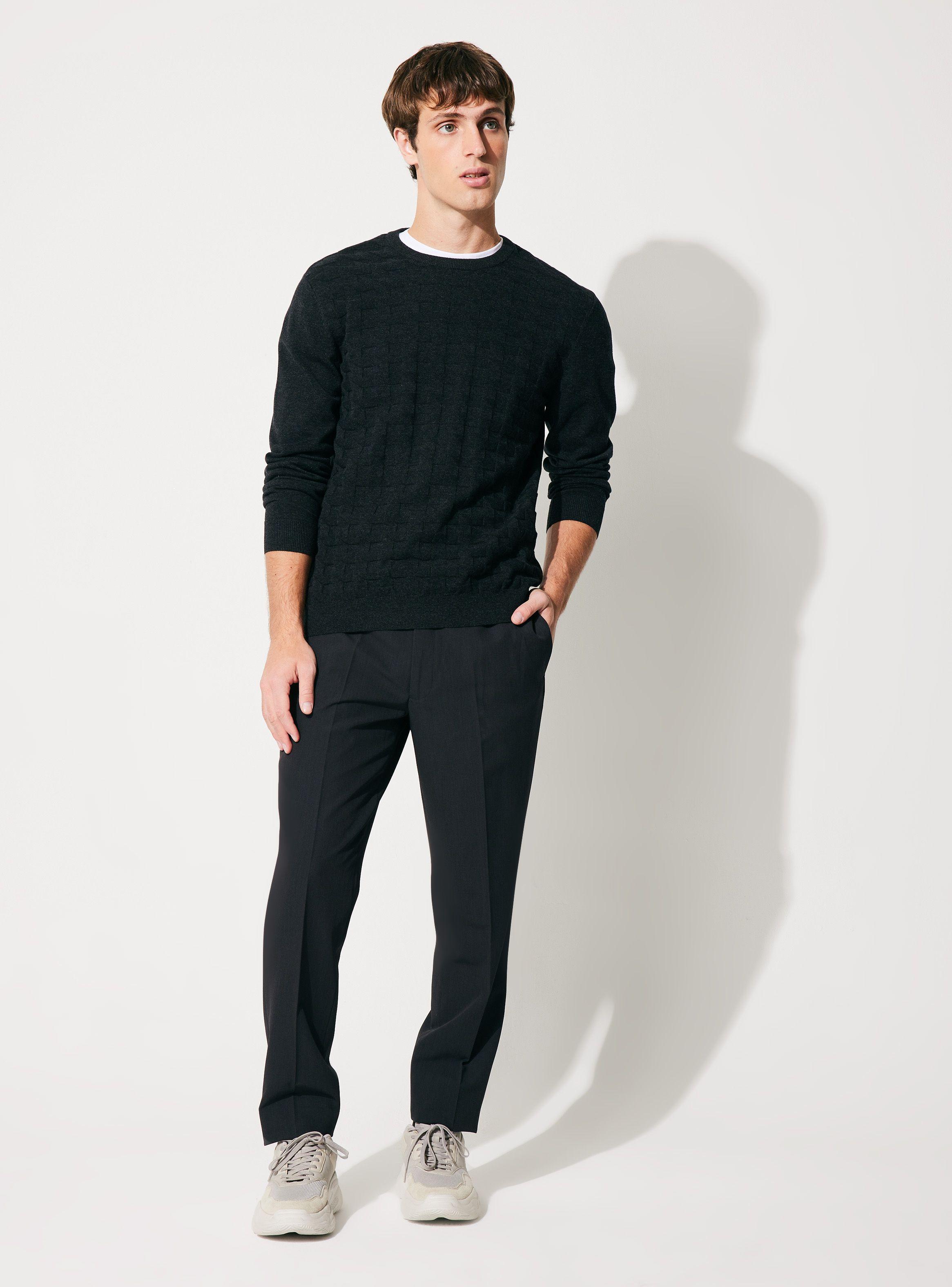 Sweater R-Neck Texturado-4