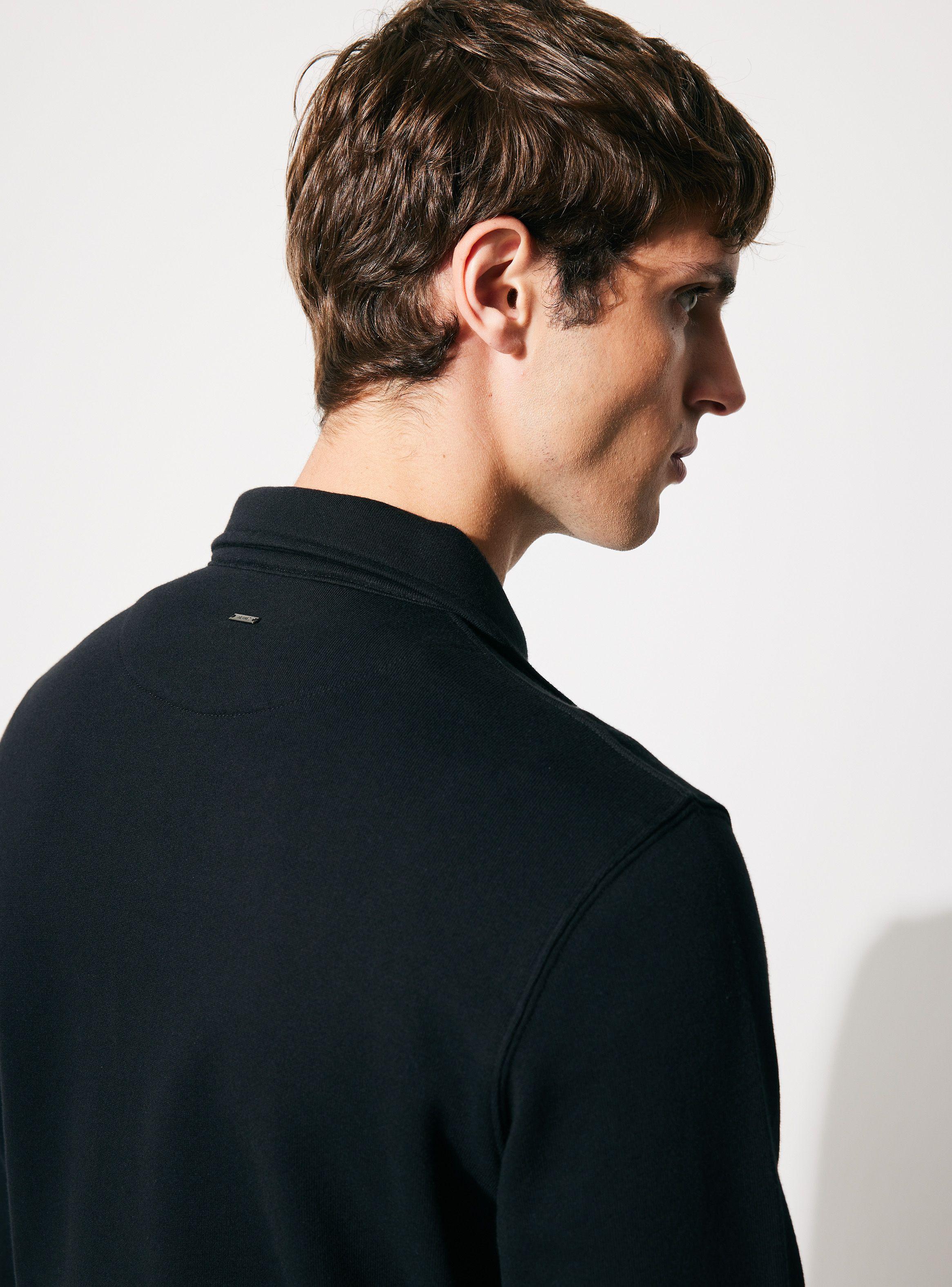 Poleron Half Zipper Cuello camisero-3