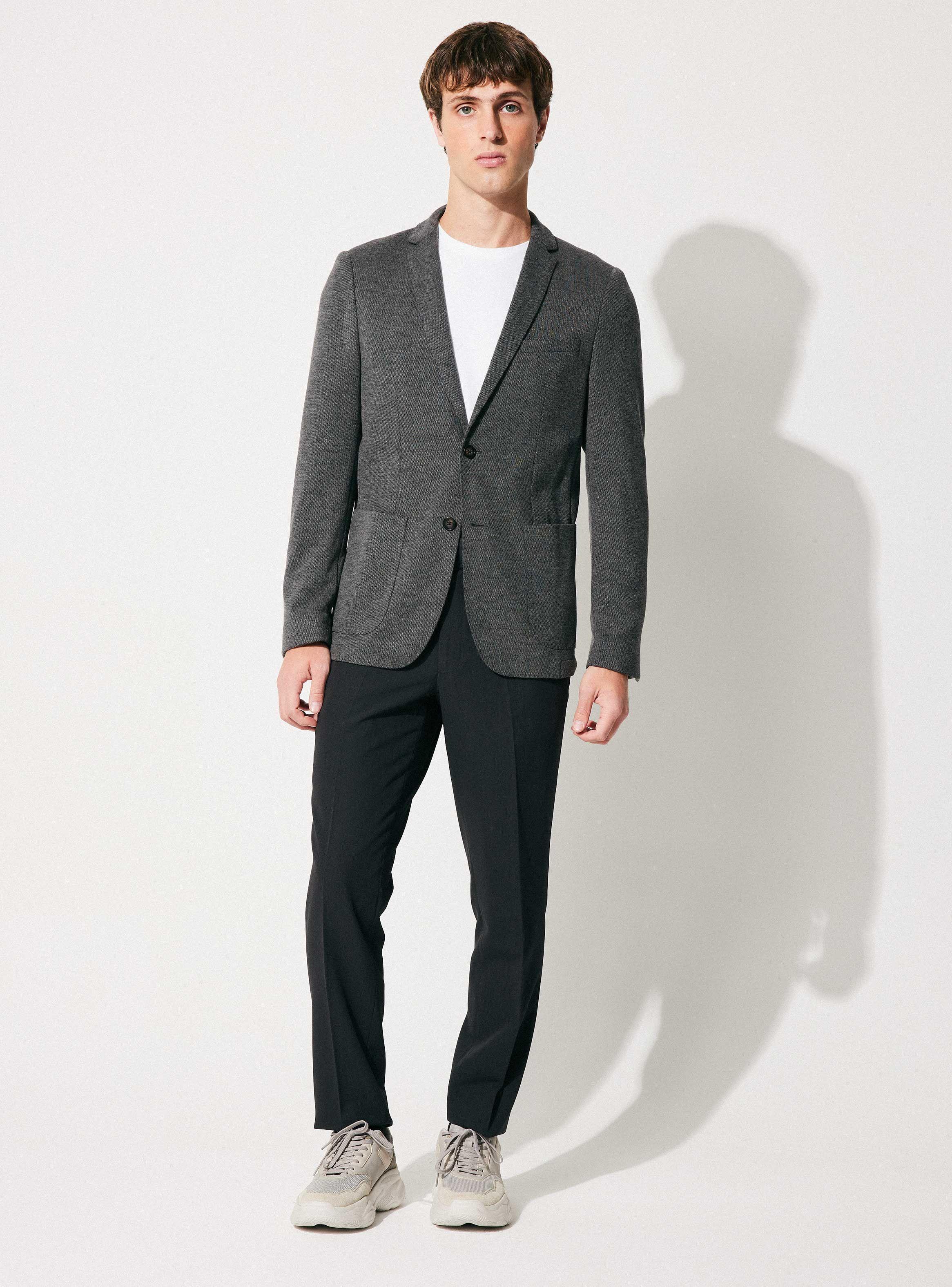 Blazer Básico Texturado-4