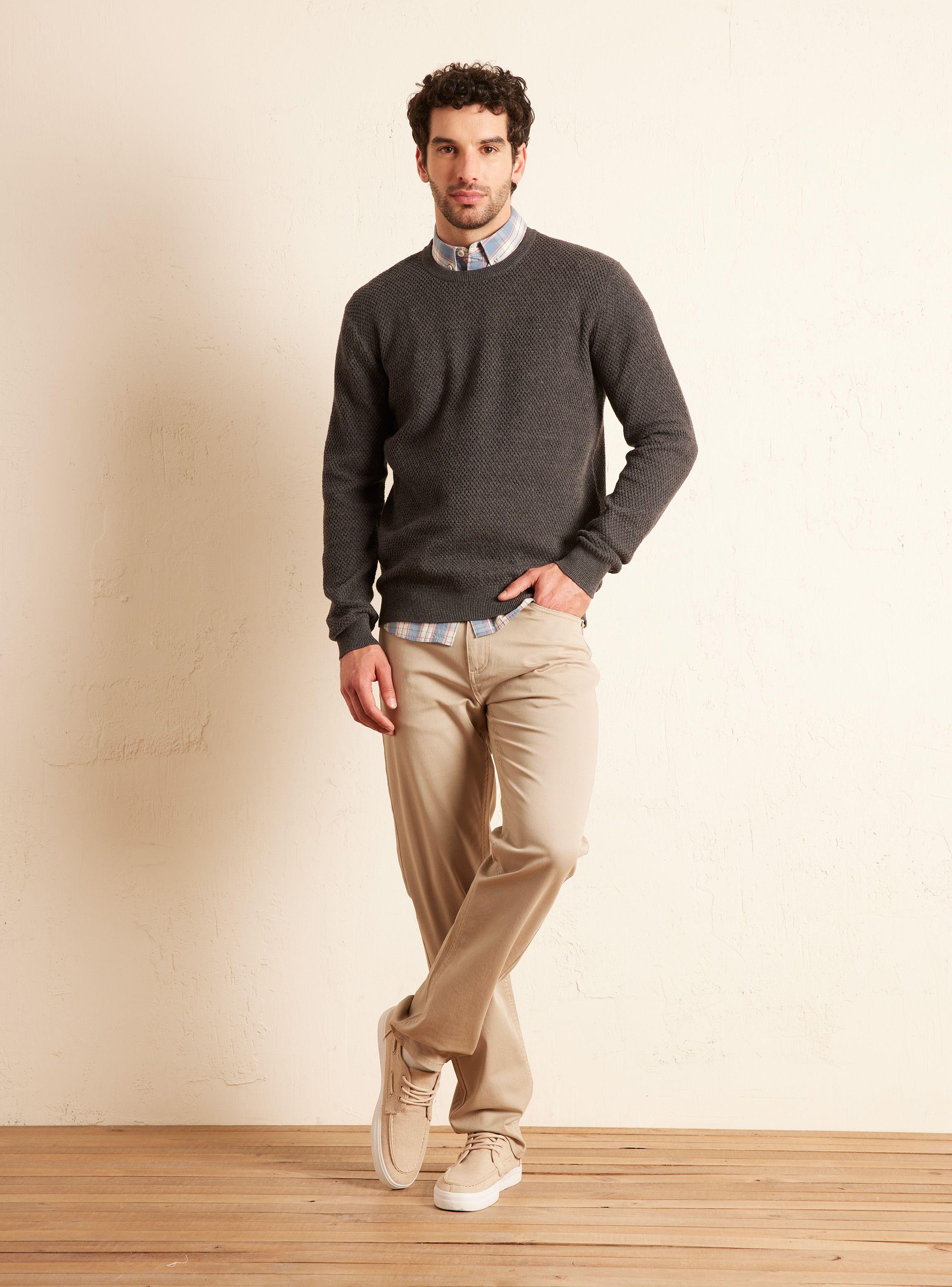 Sweater Crew Neck Texturado-4