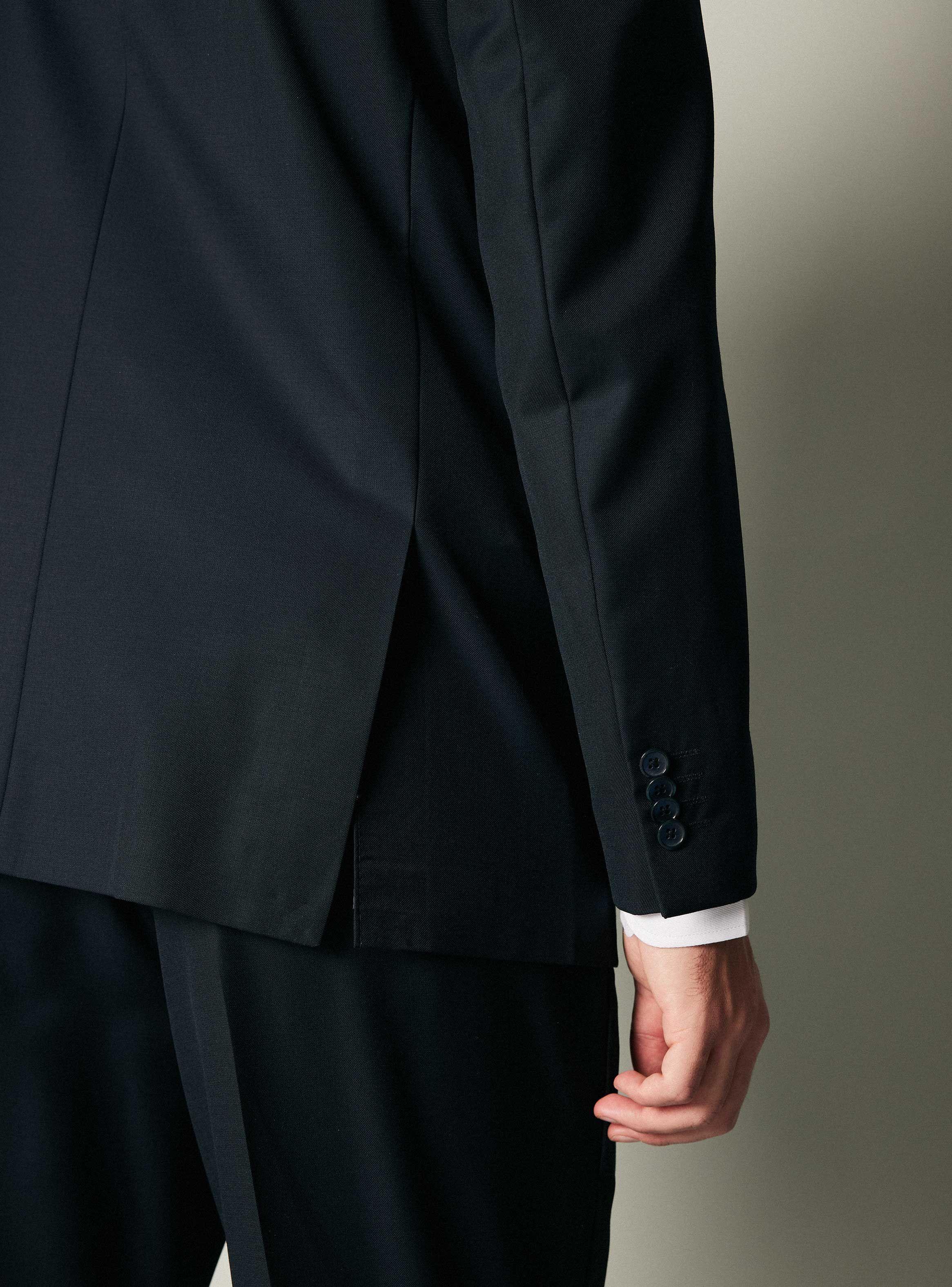 Traje Recto Lana Liso Super 100-3