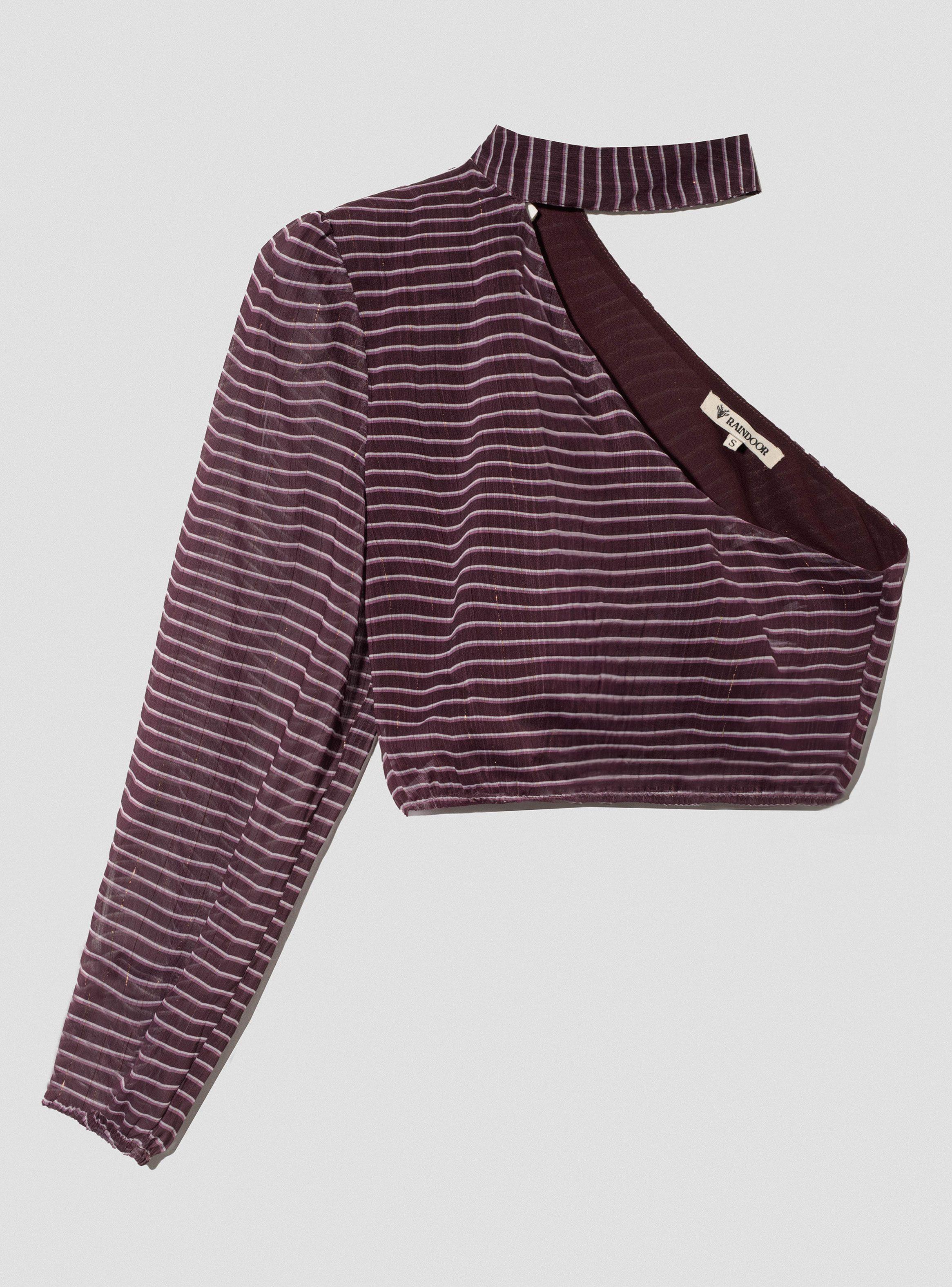 Blusa Lurex Burgundy-3
