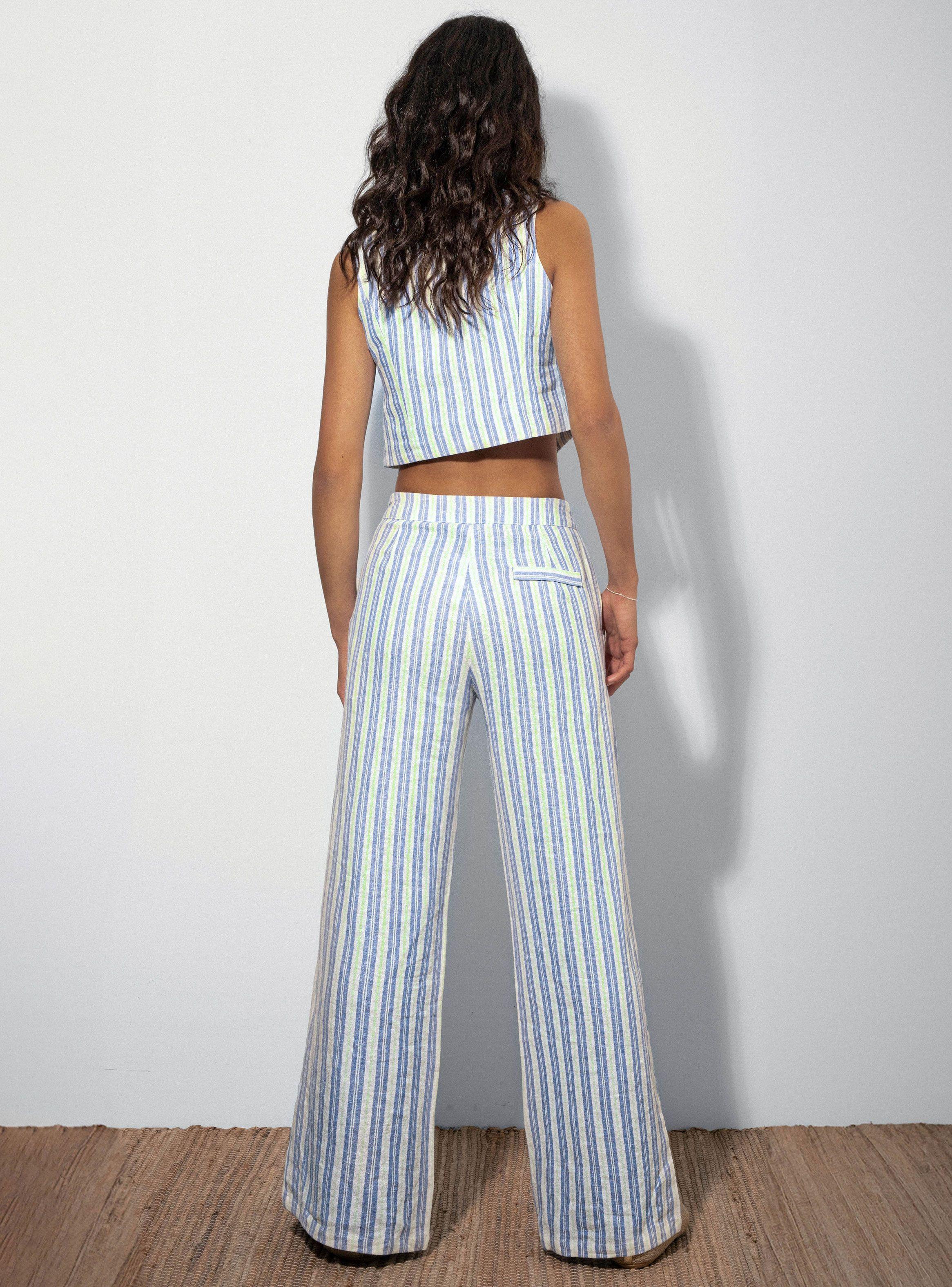 Pantalón Straight Rayas-3