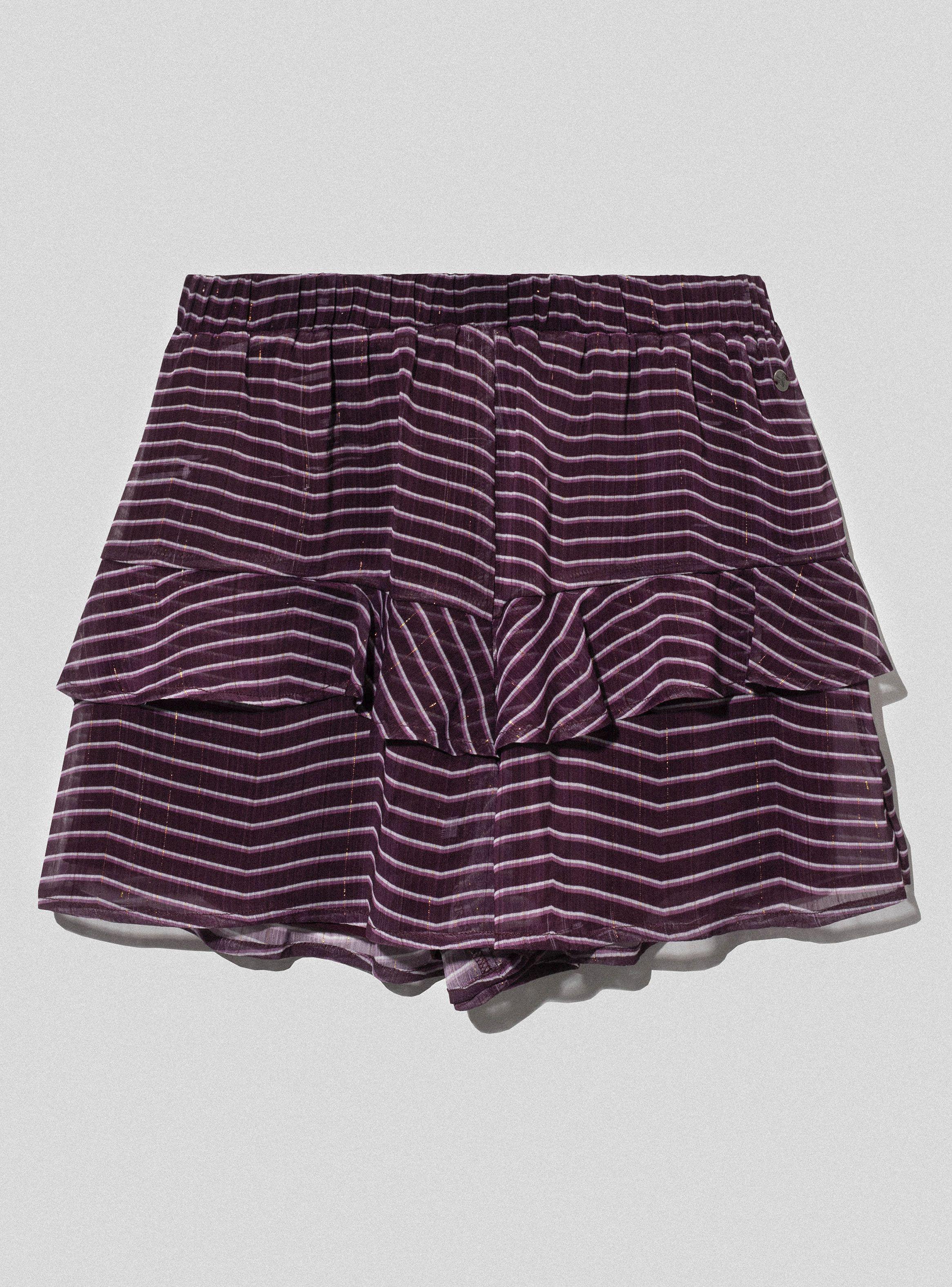 Short Lineas Lurex Burgundy-4