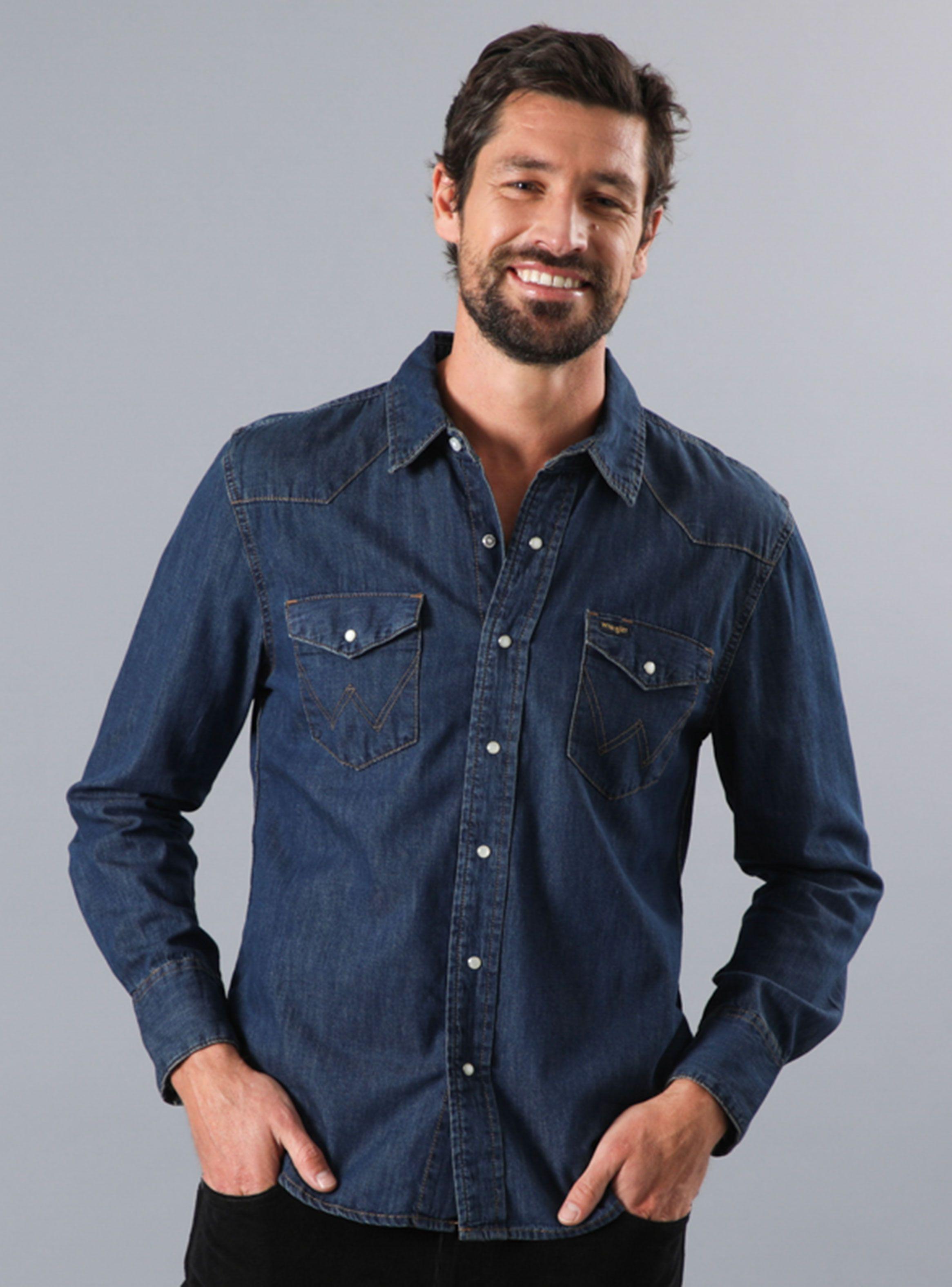 Camisa Denim Cowboy Casual-0