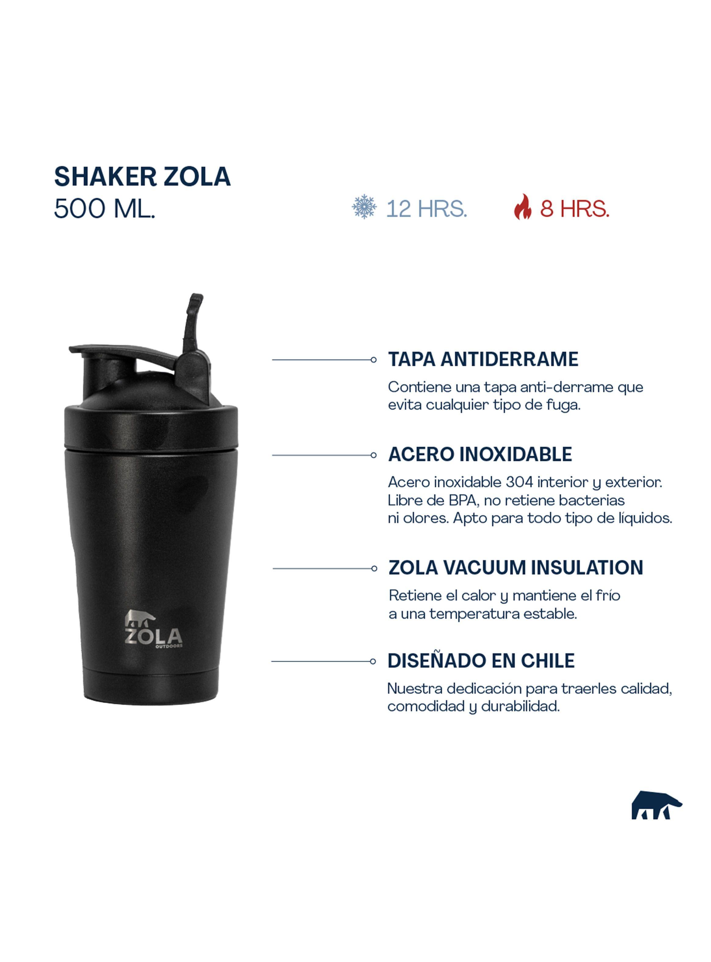 Botella Shaker 500 ml Gris-1