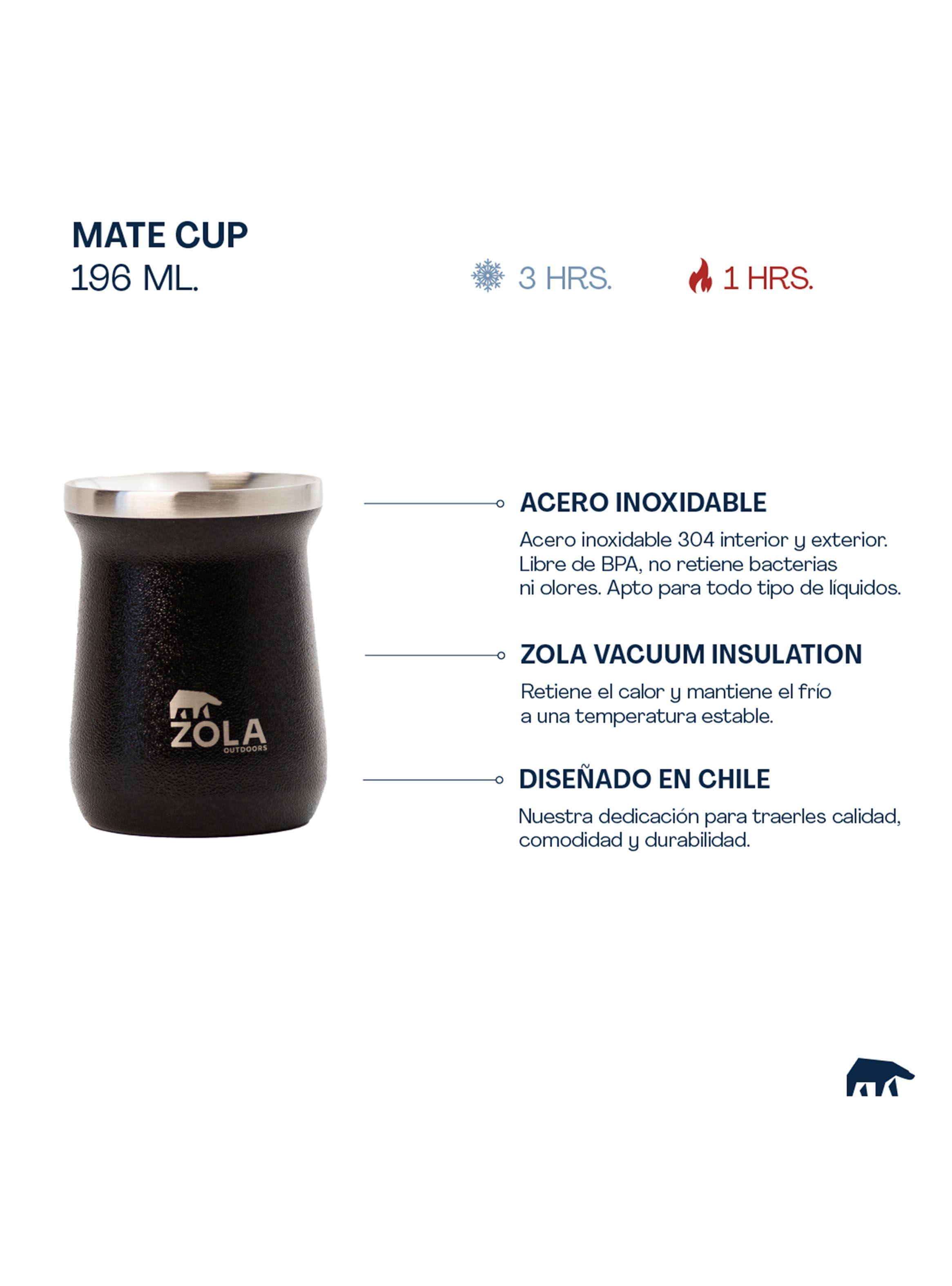 Mate Térmico 240 ml Blanco-2