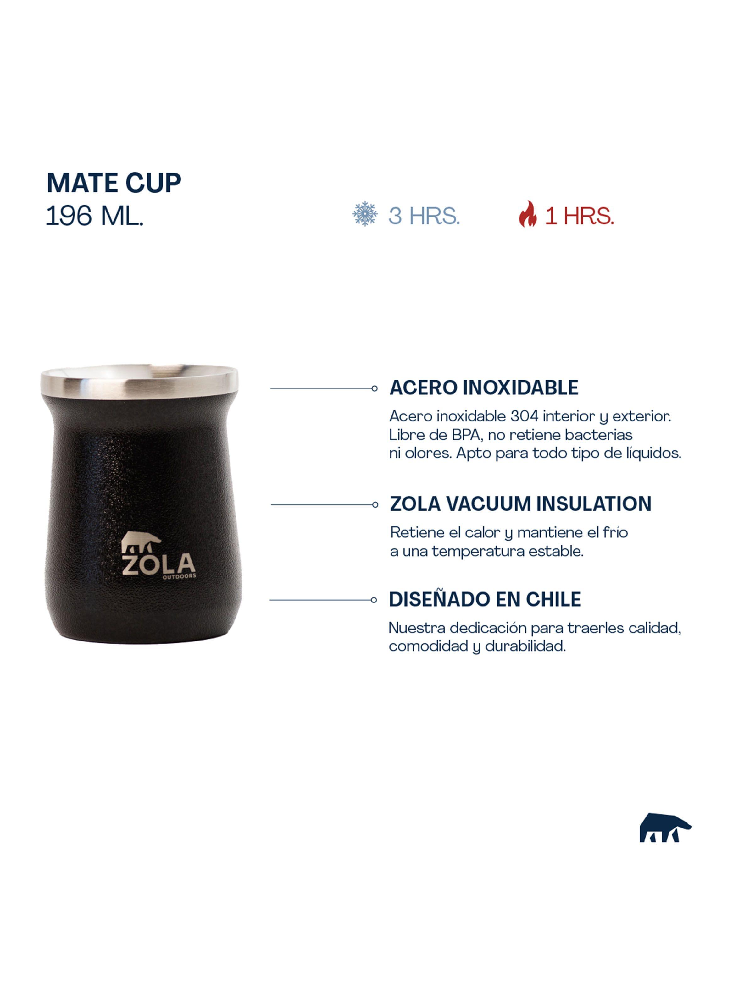 Mate Térmico 240 ml Negro-2