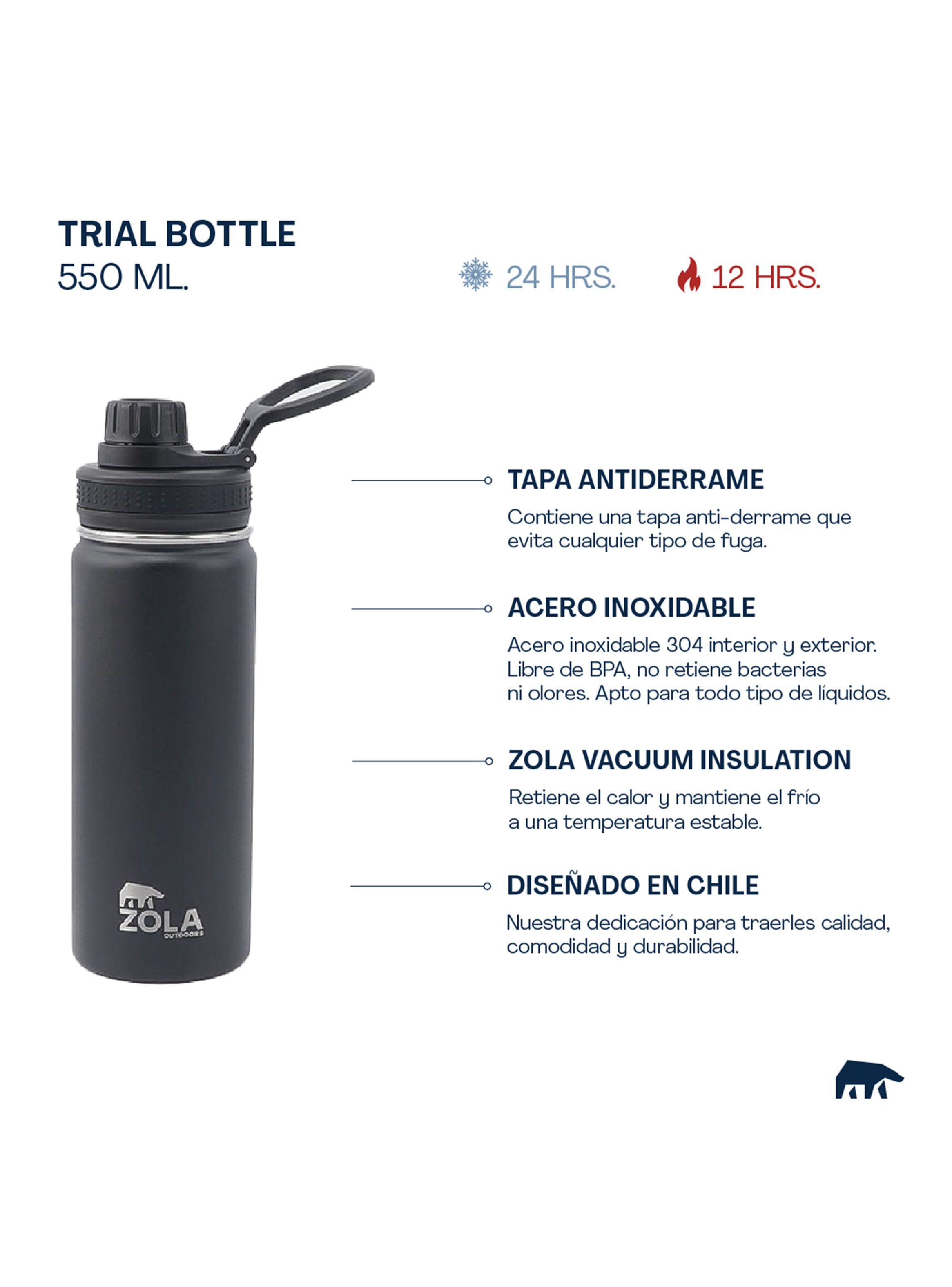 Botella Térmica 550 ml Negro-1