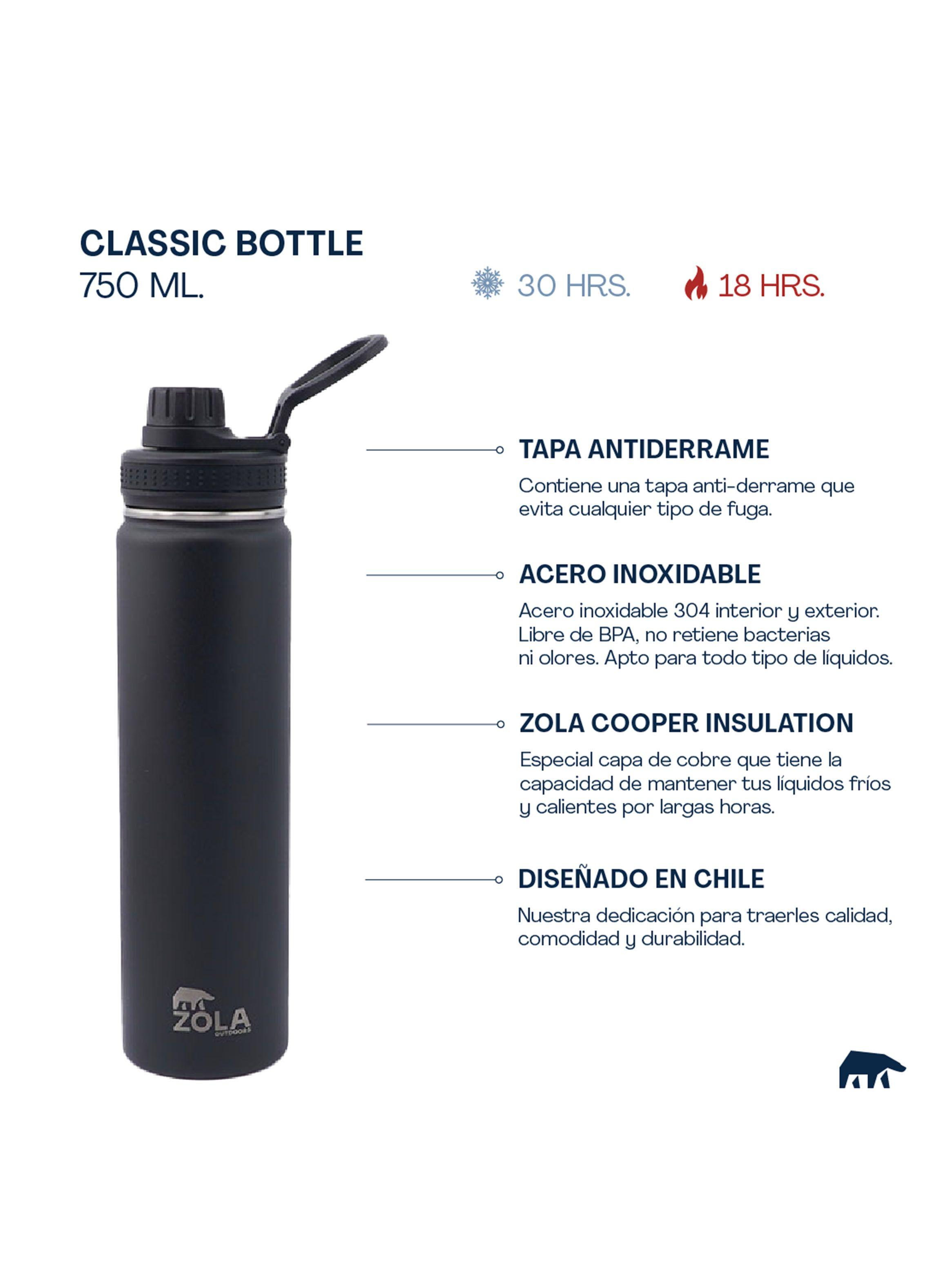 Botella Térmica Clásica 750 ml Negro-1