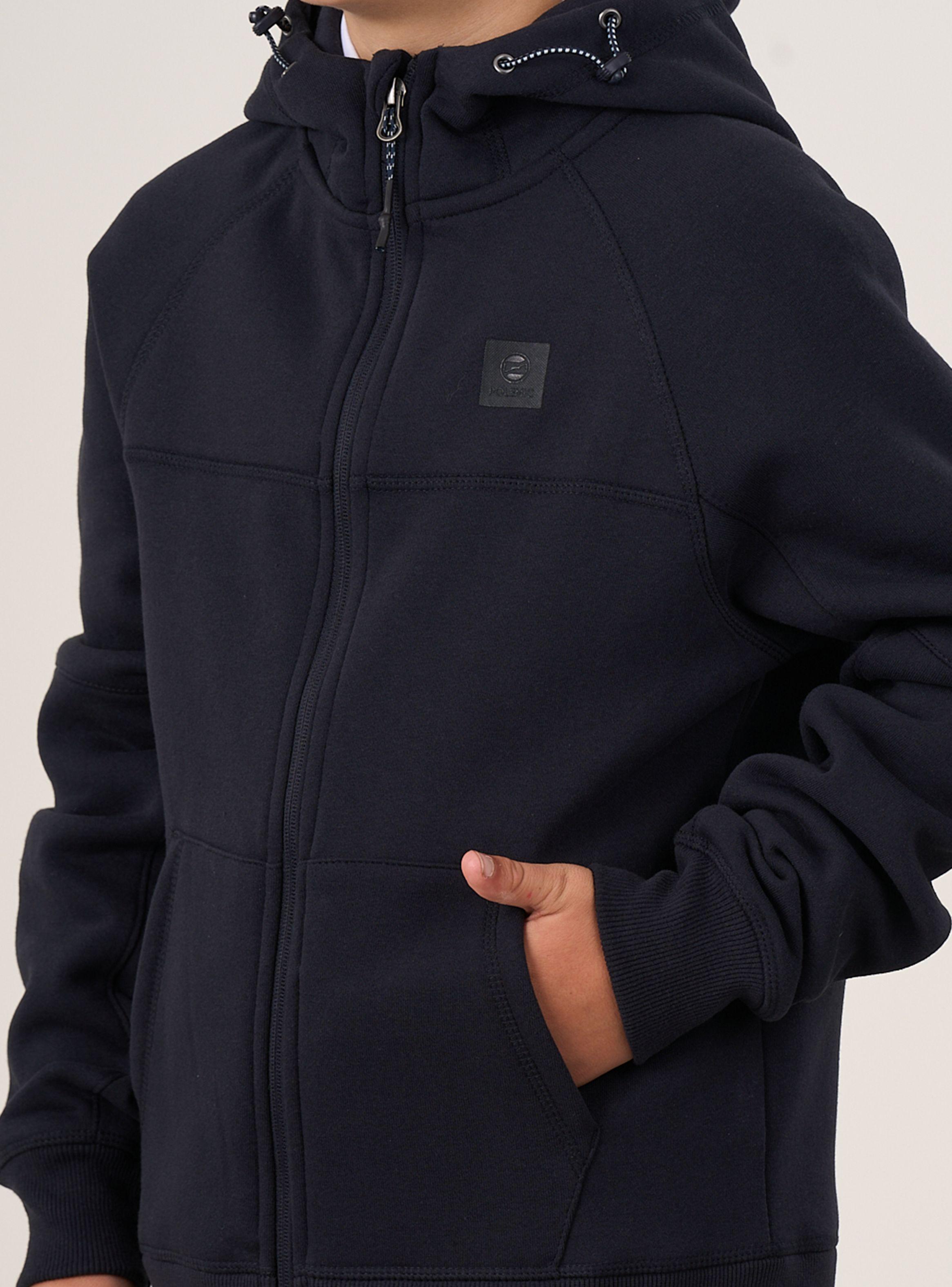 Polerón Escolar Franela Raglán Cierre y Gorro-3