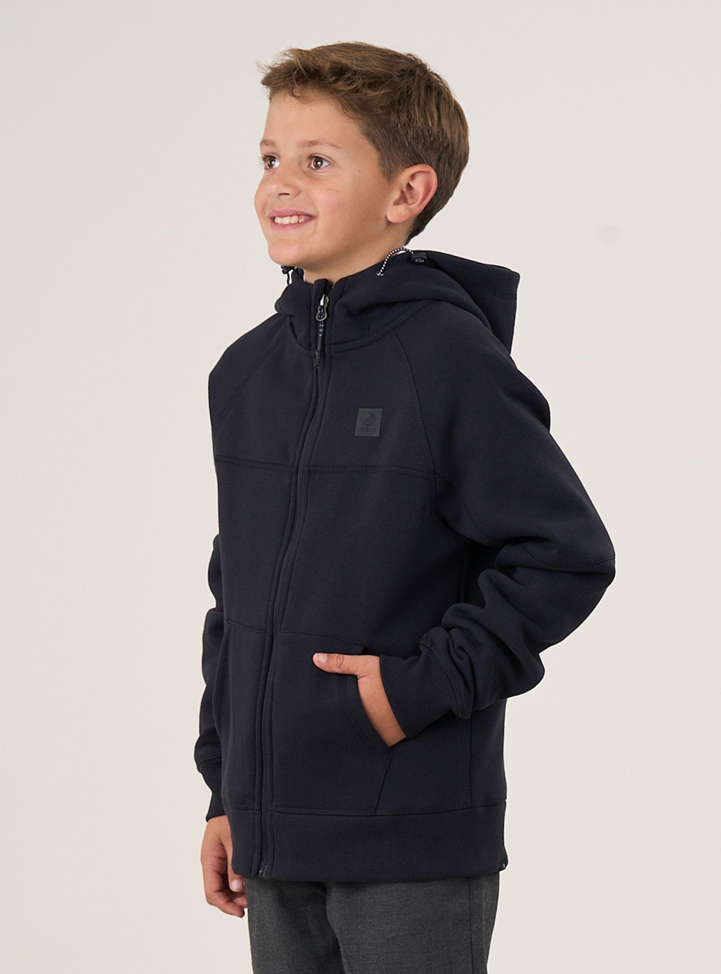 Polerón Escolar Franela Raglán Cierre y Gorro-2