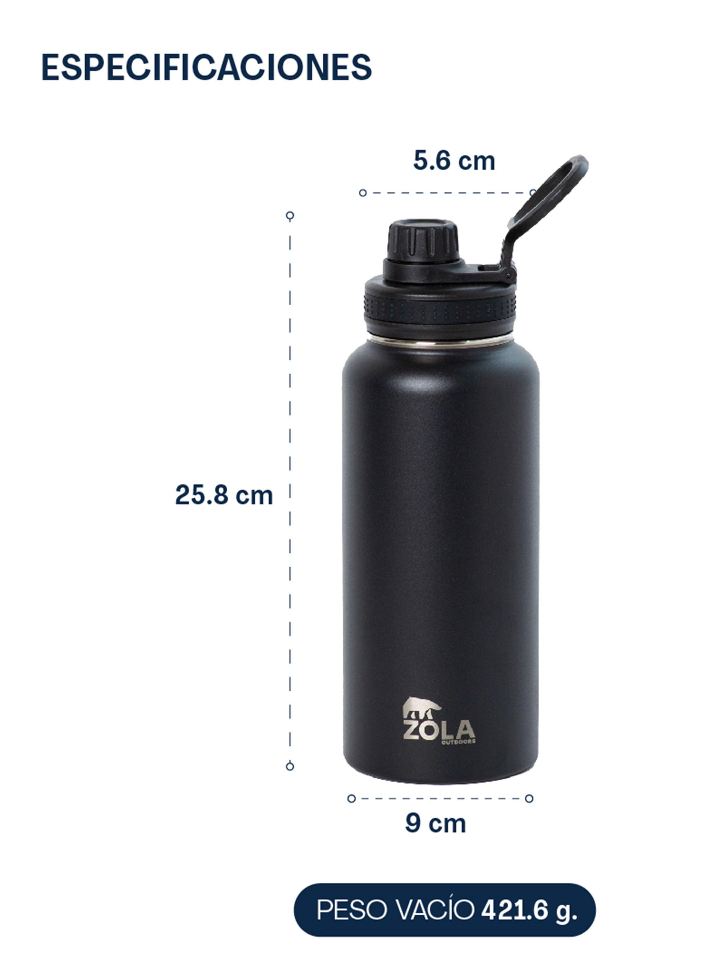 Botella Térmica 1 Litro Negro-2