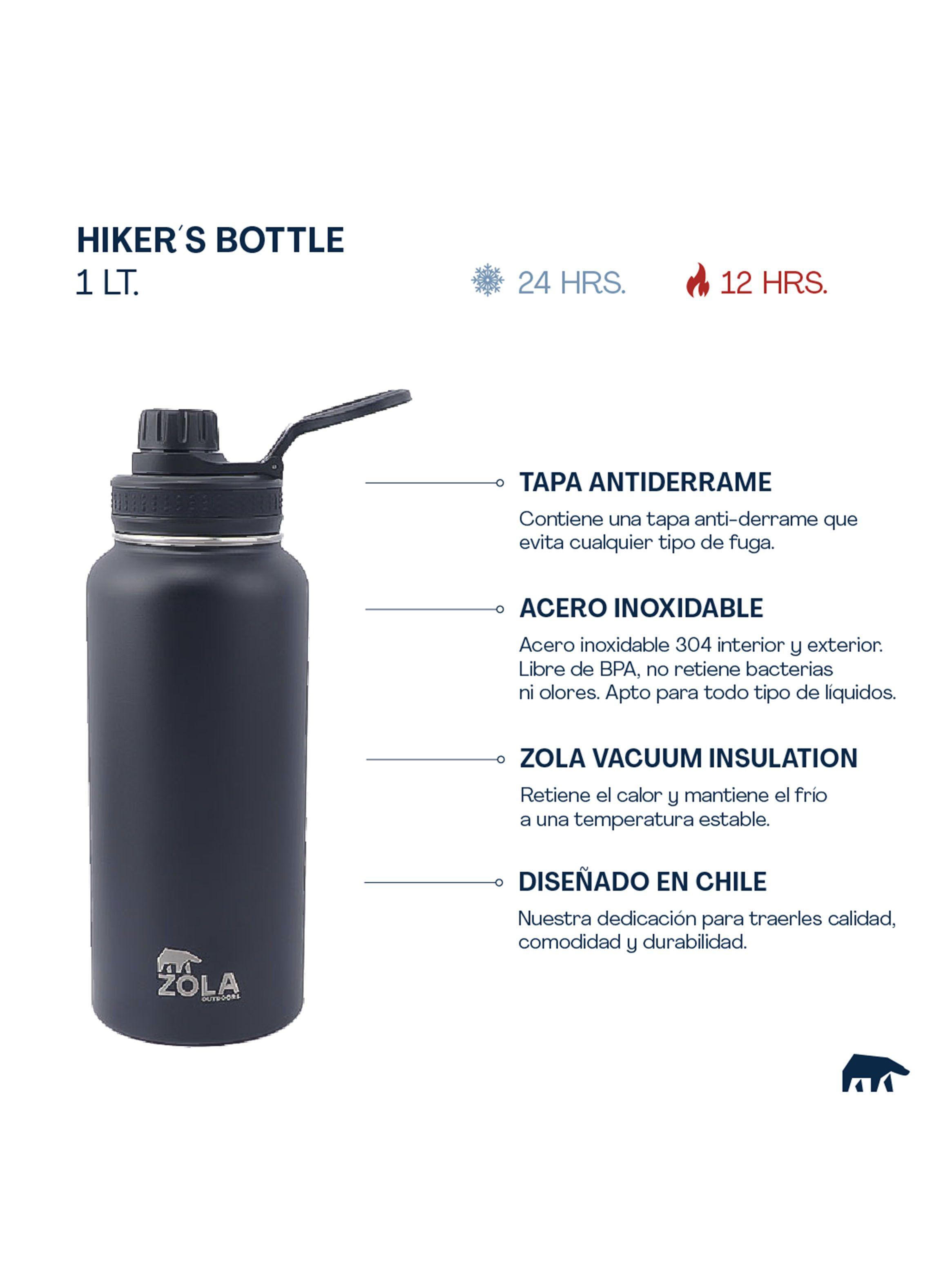 Botella Térmica 1 Litro Negro-1