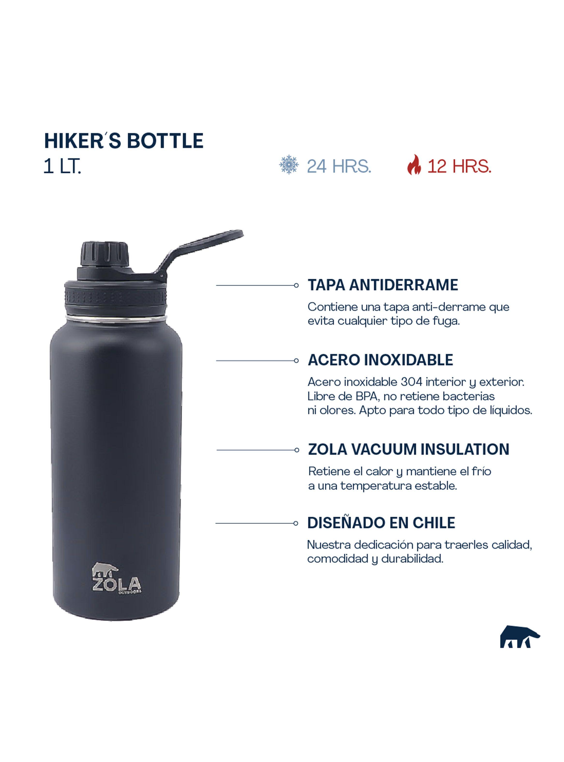 Botella Térmica 1 Litro Gris-1