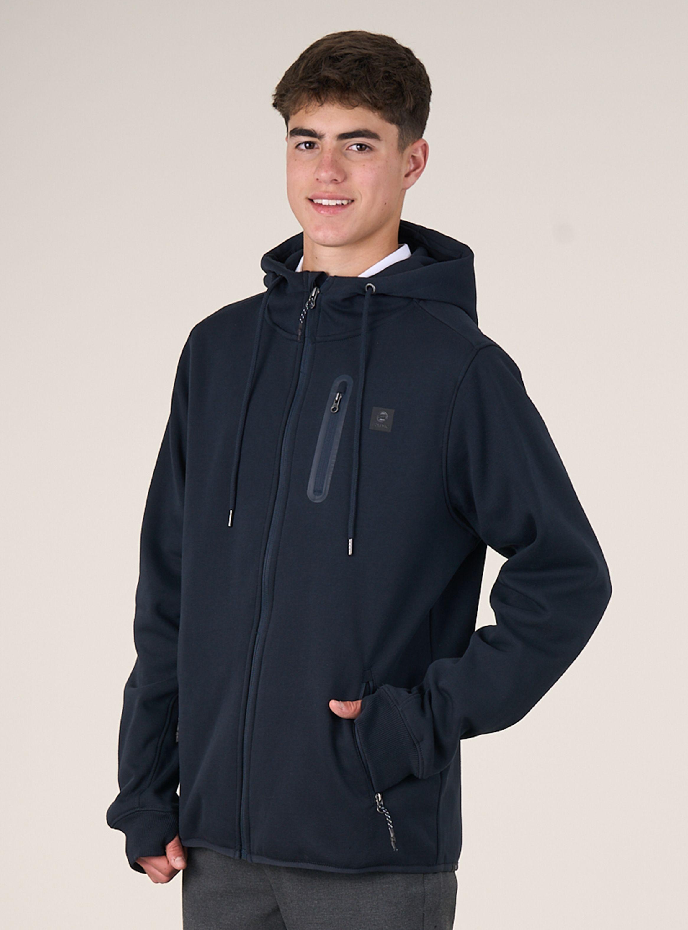 Polerón Bonded Zipper Escolar Gorro-2