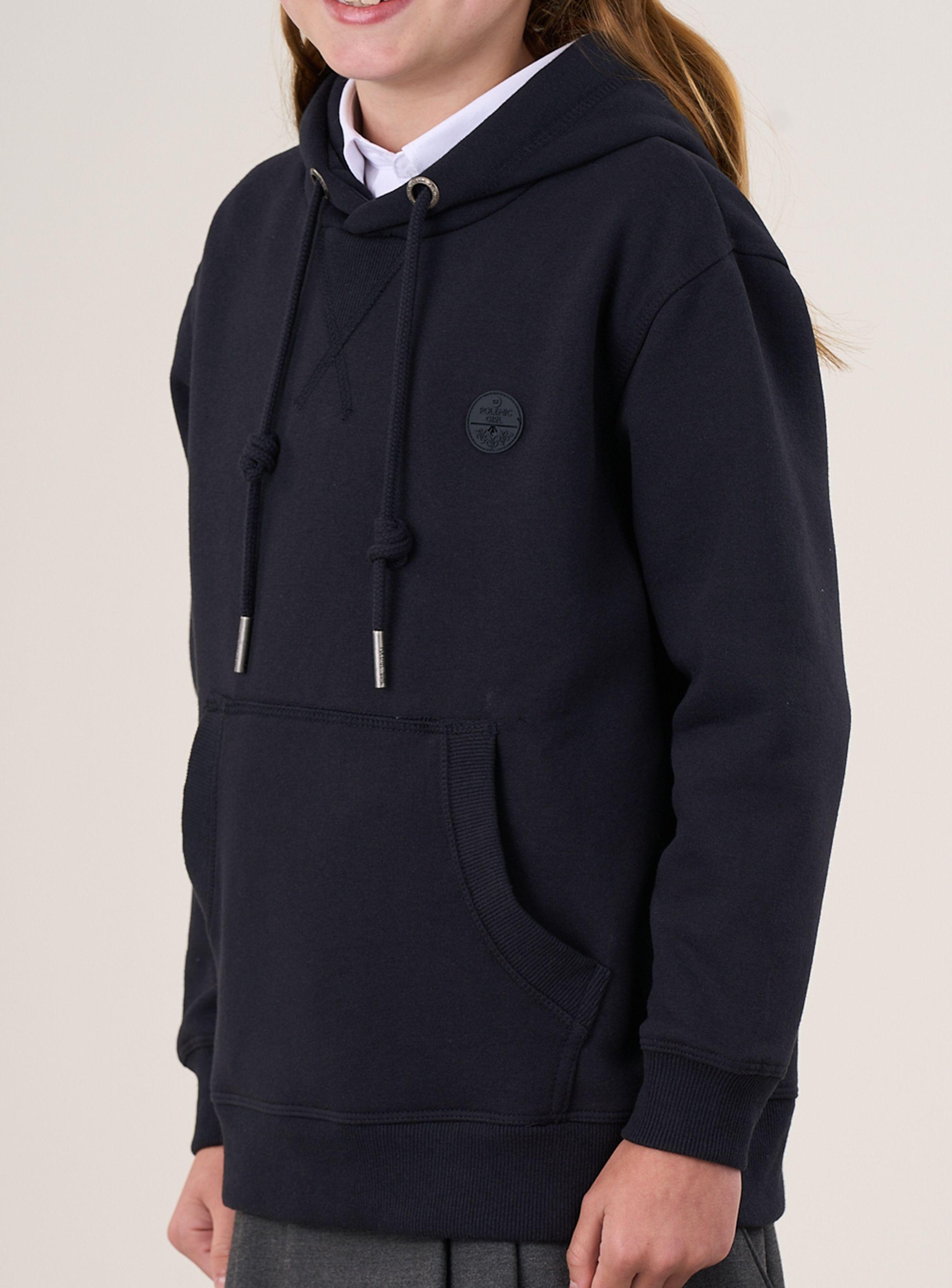 Polerón Escolar Franela con Gorro Sin Cierre-3