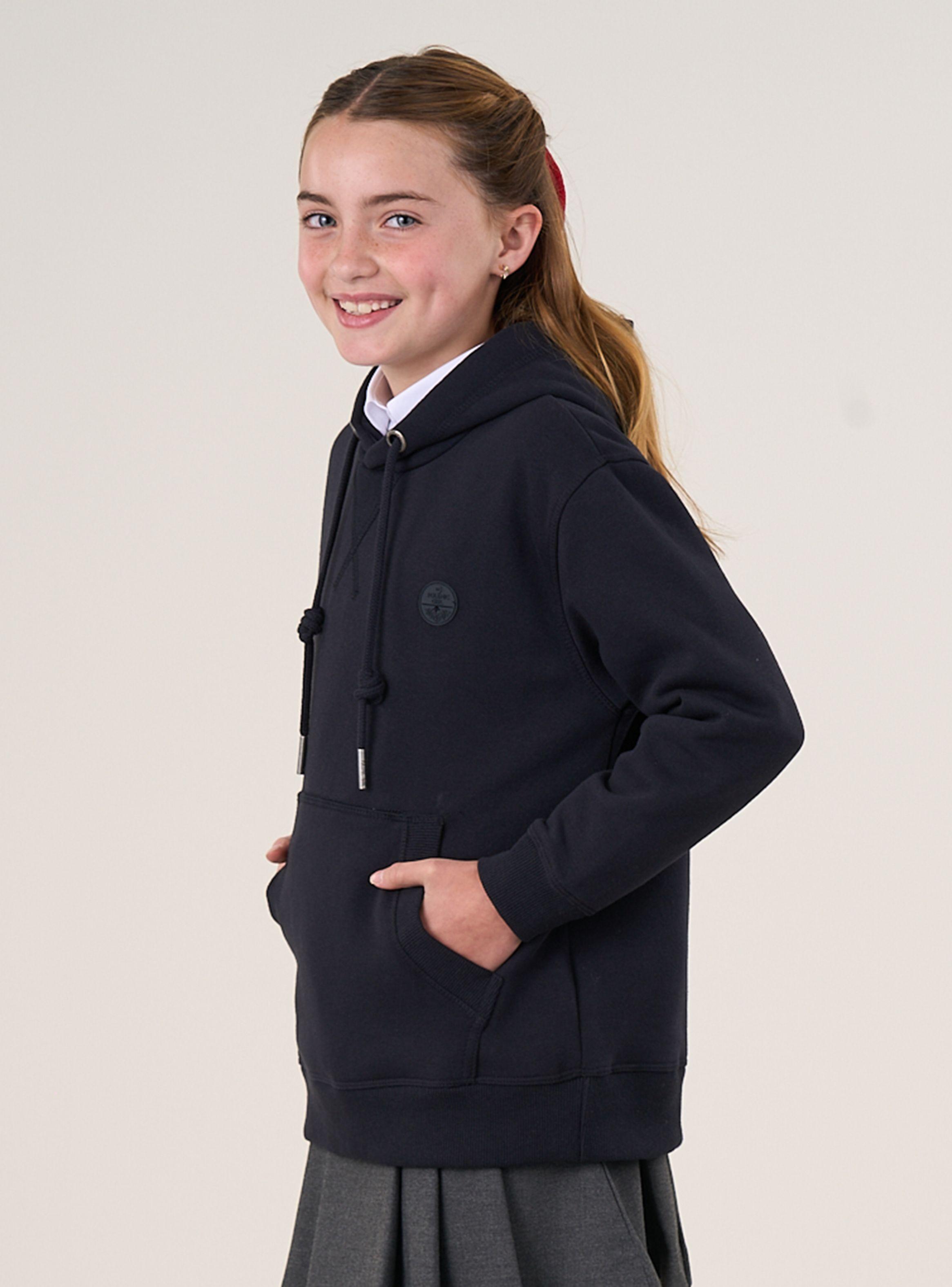 Polerón Escolar Franela con Gorro Sin Cierre-2