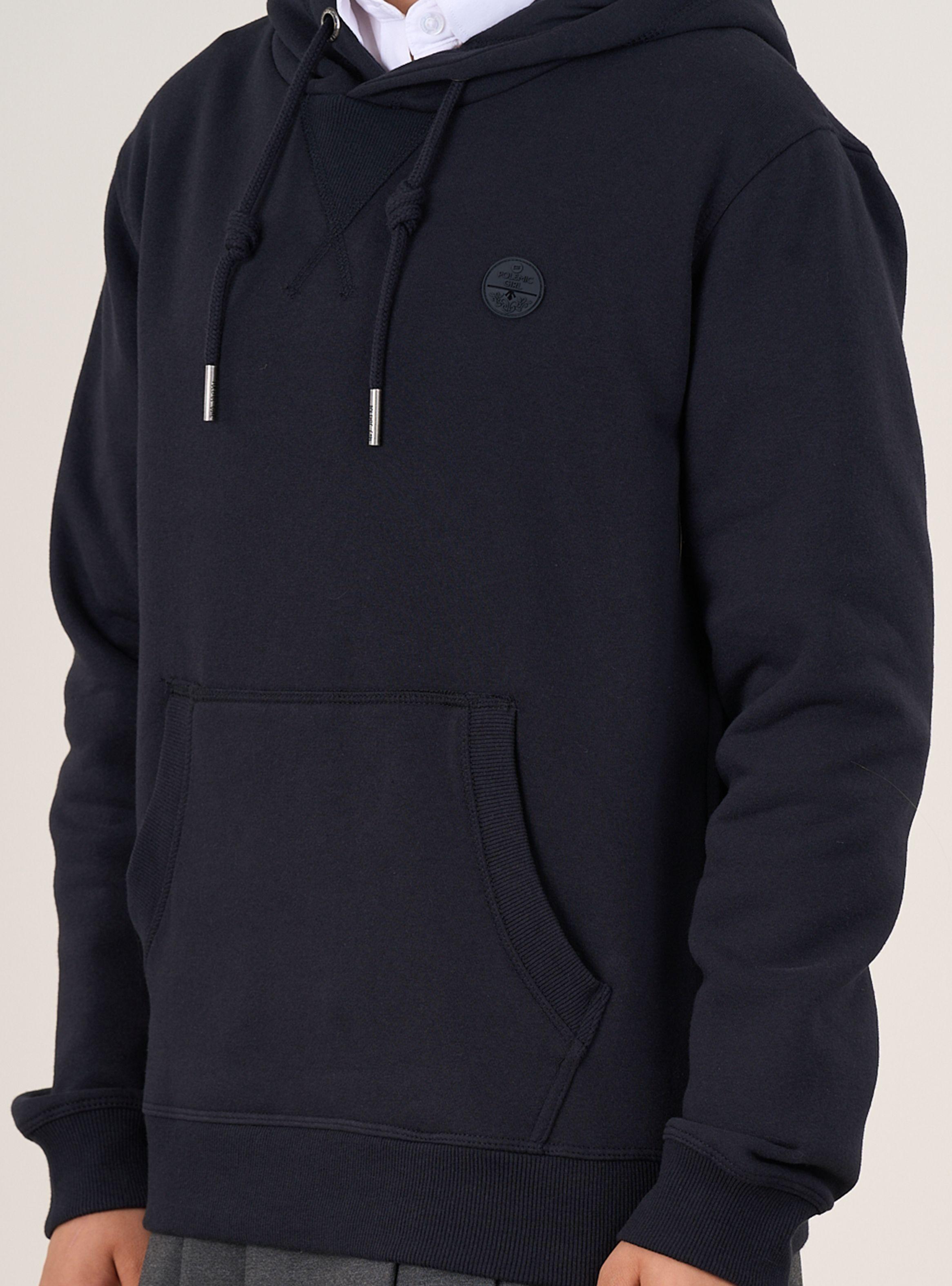 Polerón Franela Escolar Sin Cierre con Gorro-3