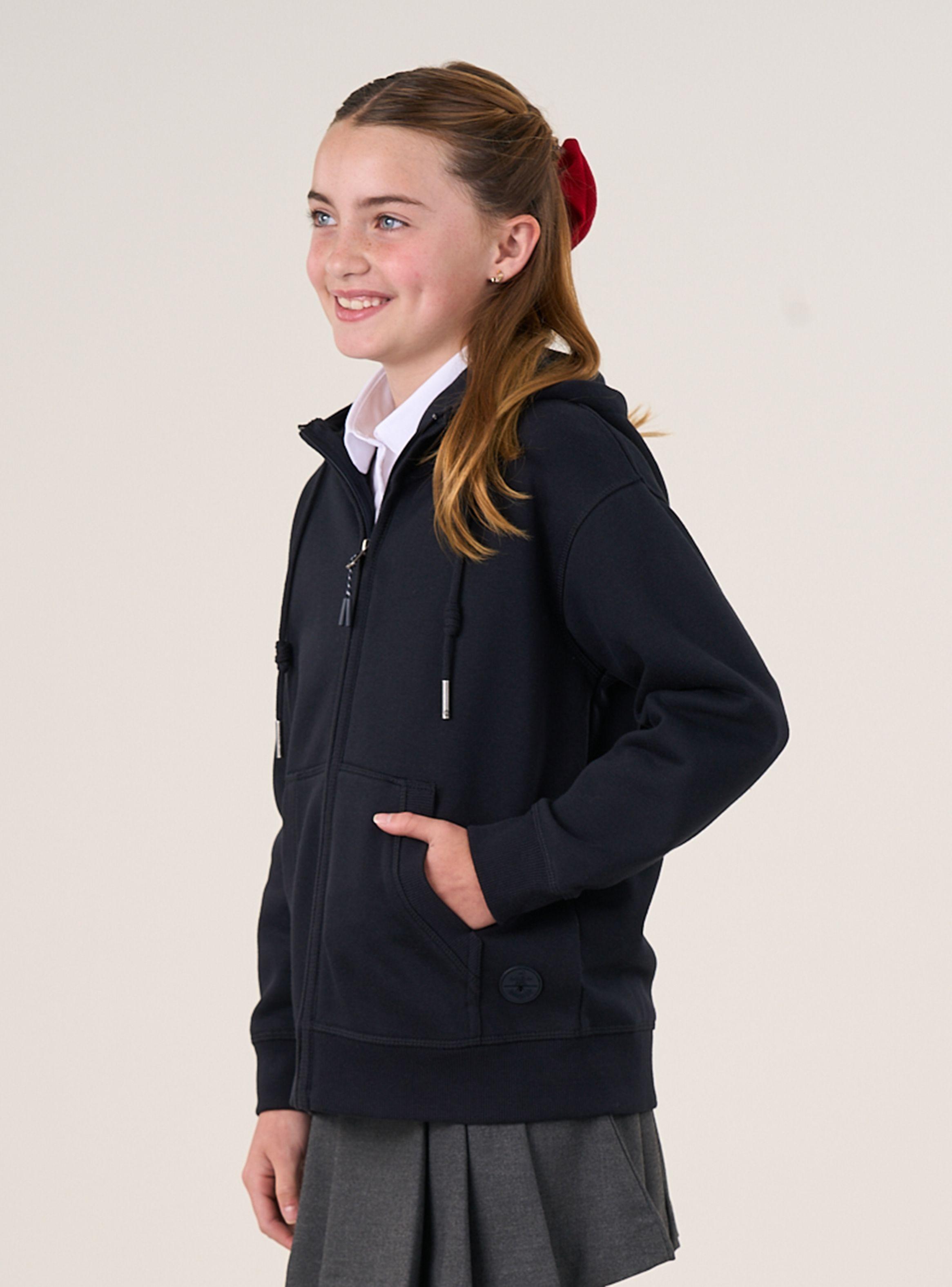 Polerón Escolar Franela Gorro y Cierre-2