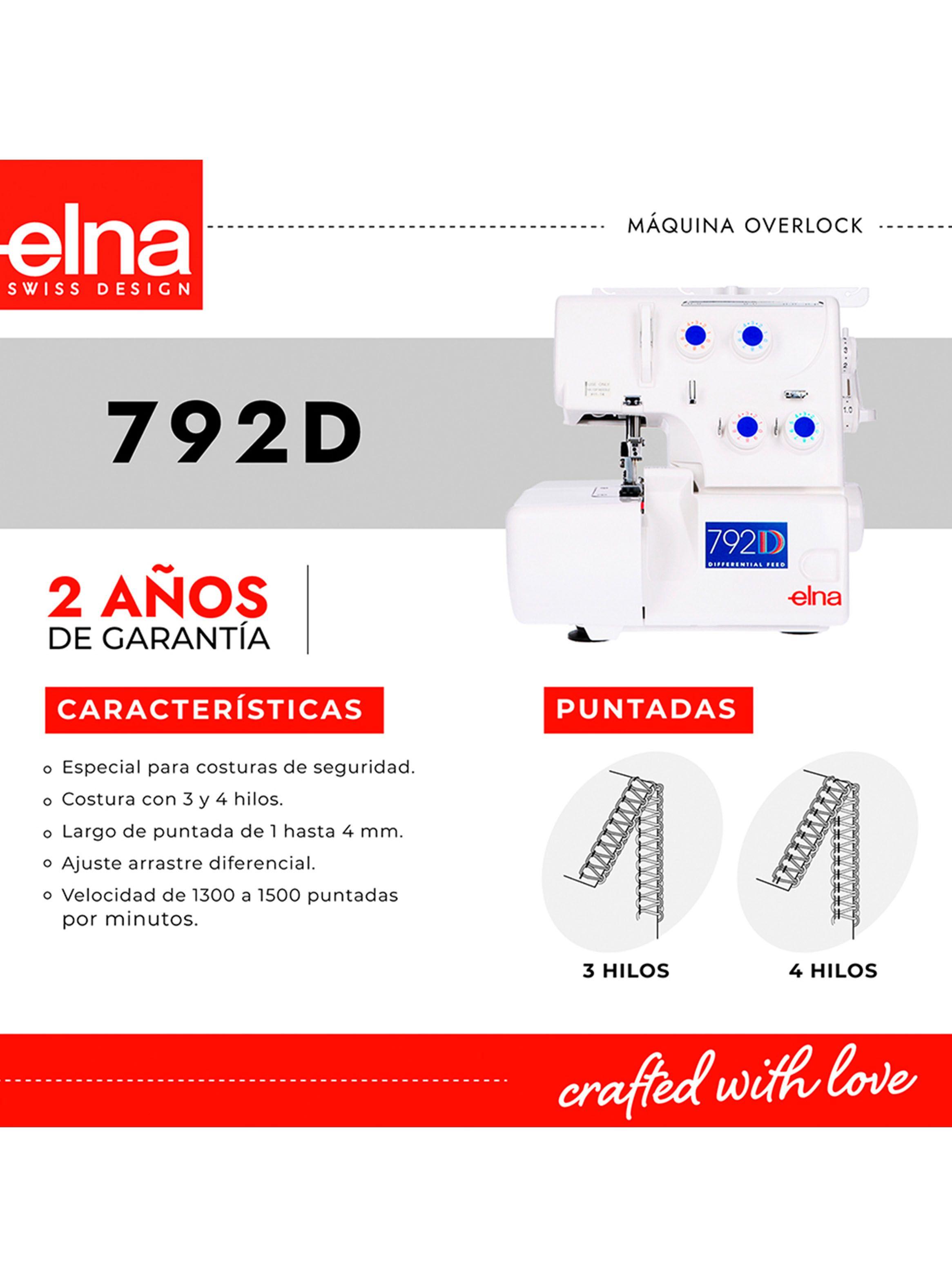 Máquina Overlock Janome Elna 792D-5