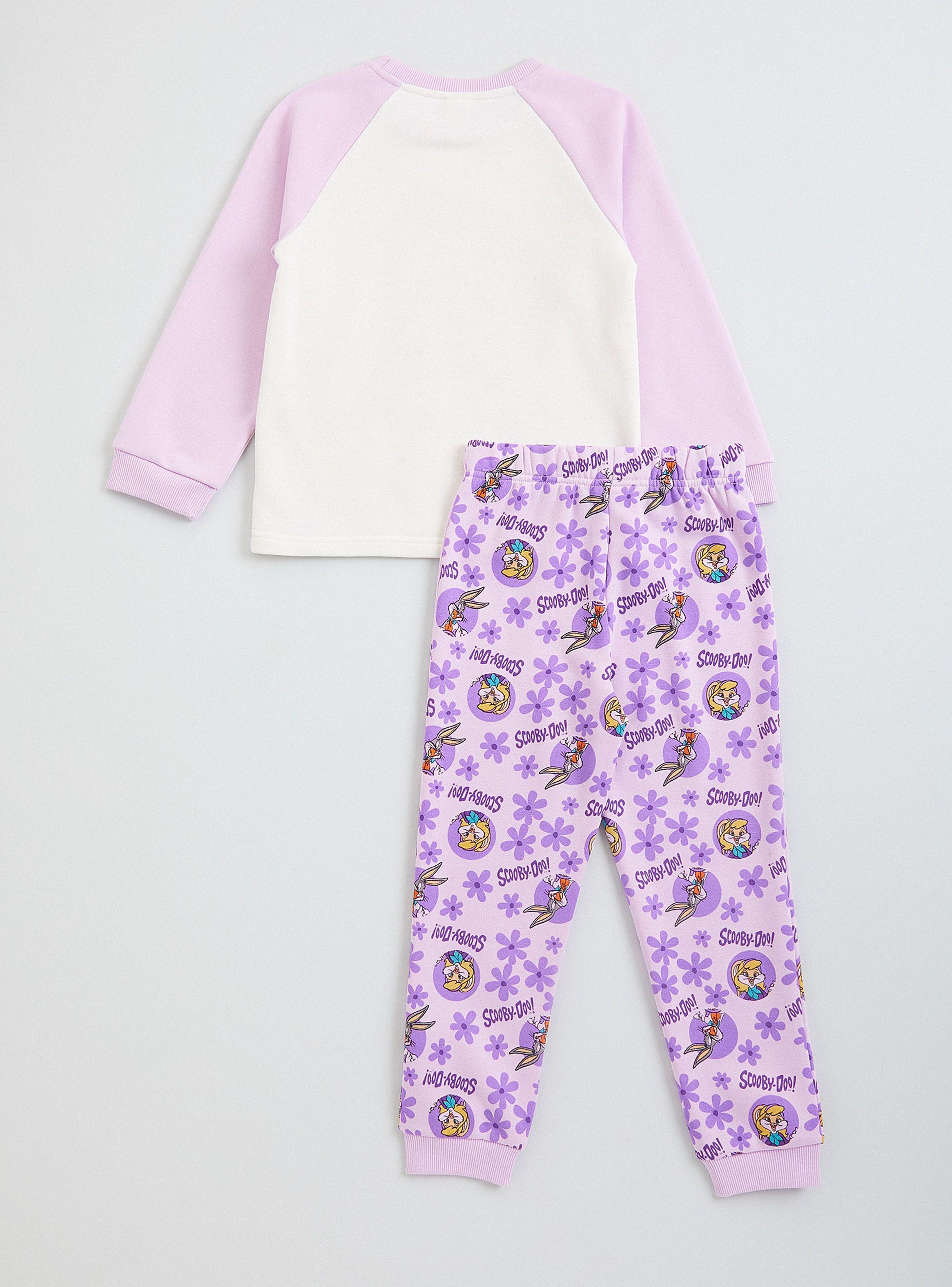 Pijama Largo Fleece Estampado Scooby Doo-1