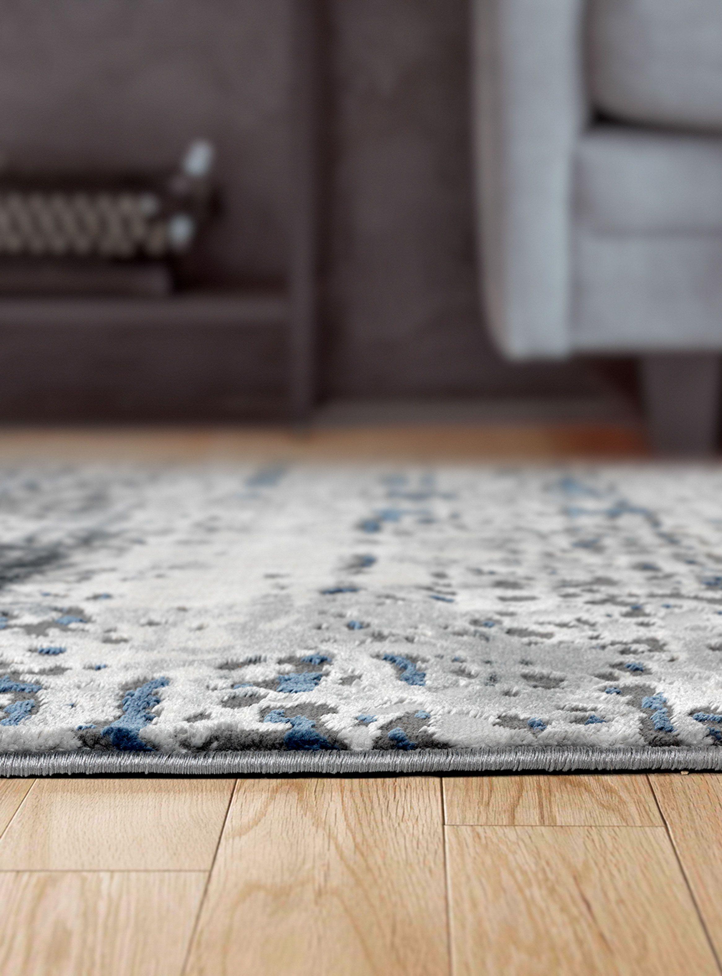 Alfombra 160 x 230 cm Babil Azul Texturas-4
