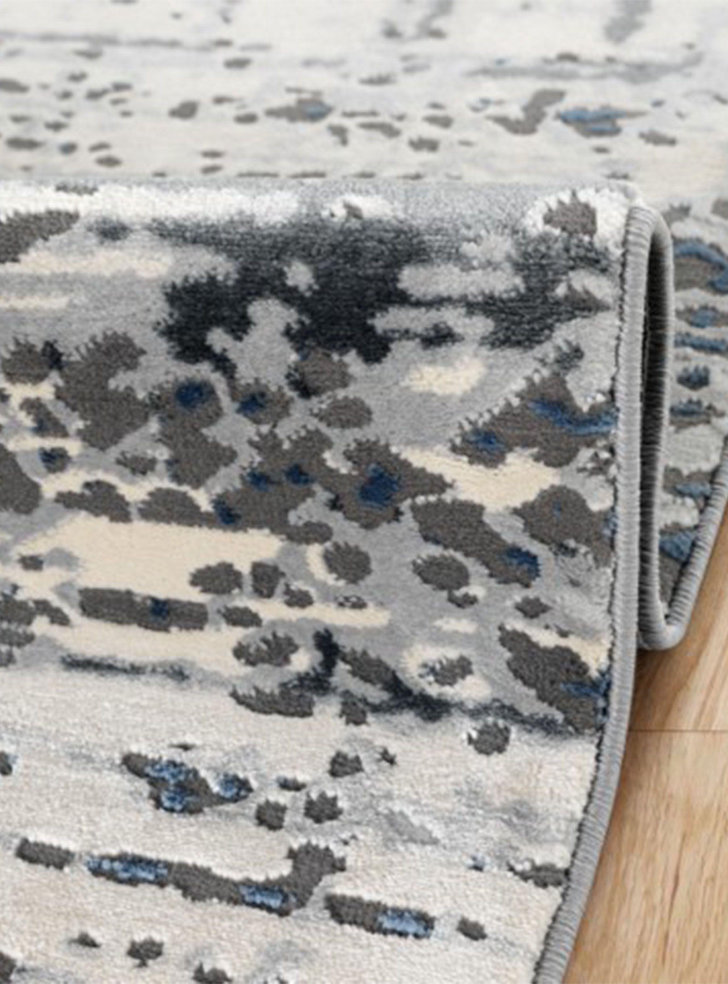 Alfombra 160 x 230 cm Babil Azul Texturas-1