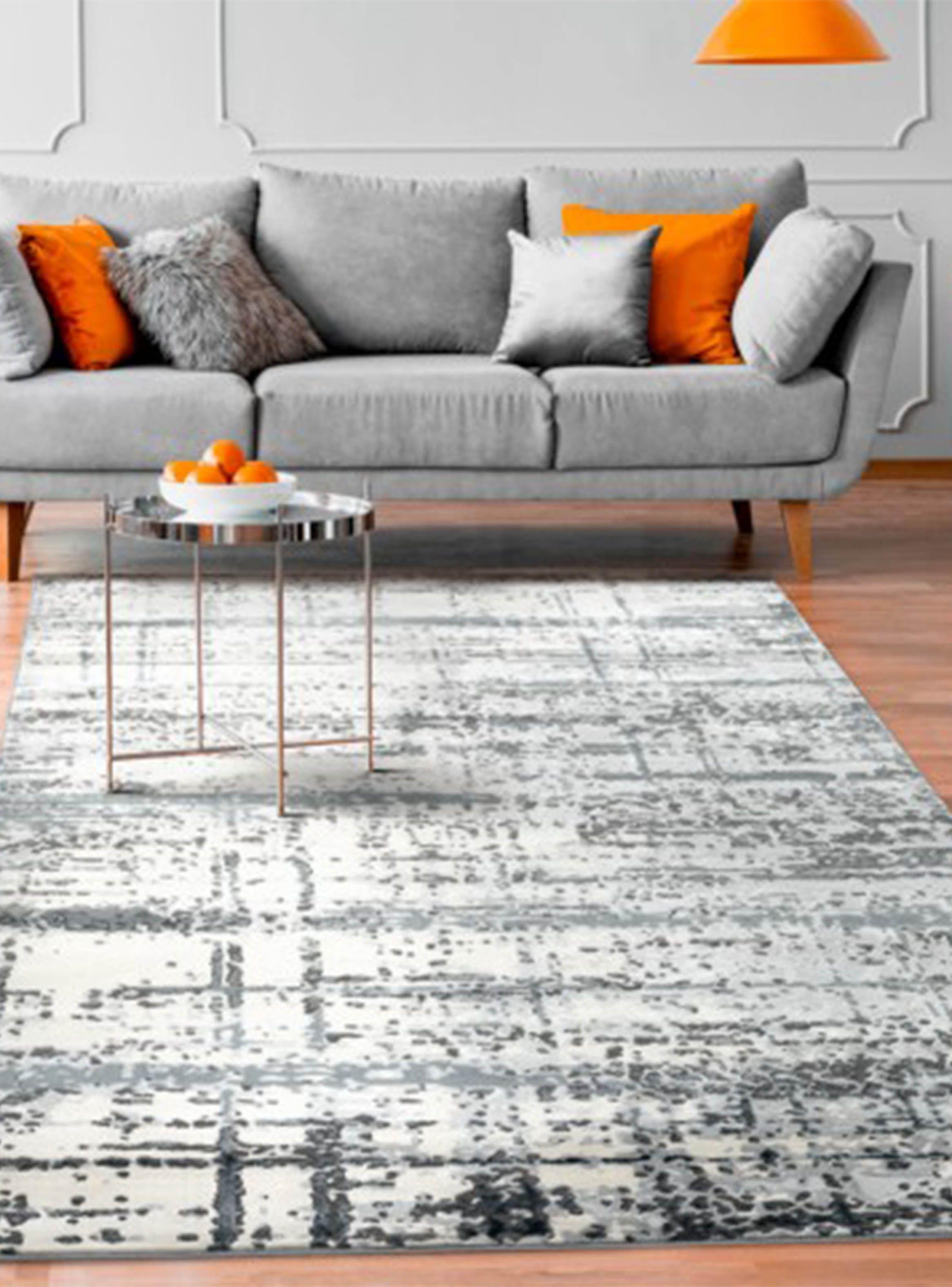 Alfombra 160 x 230 cm Babil Gris Texturas-5