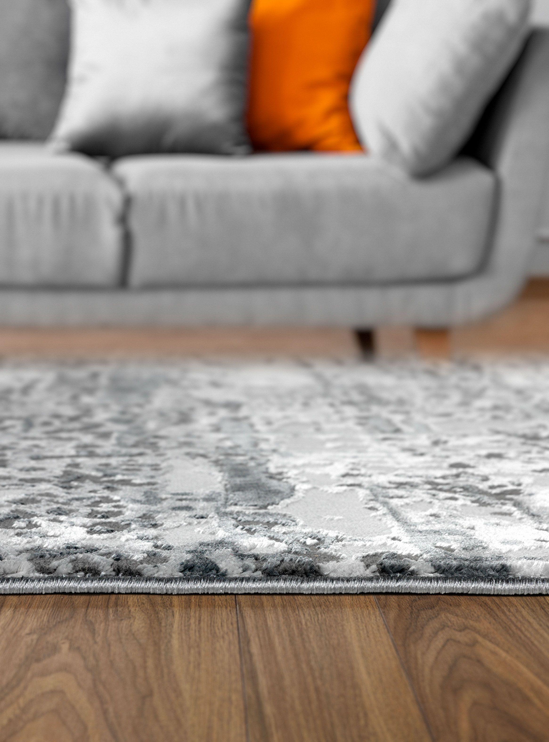 Alfombra 240 x 305 cm Babil Gris Texturas-4