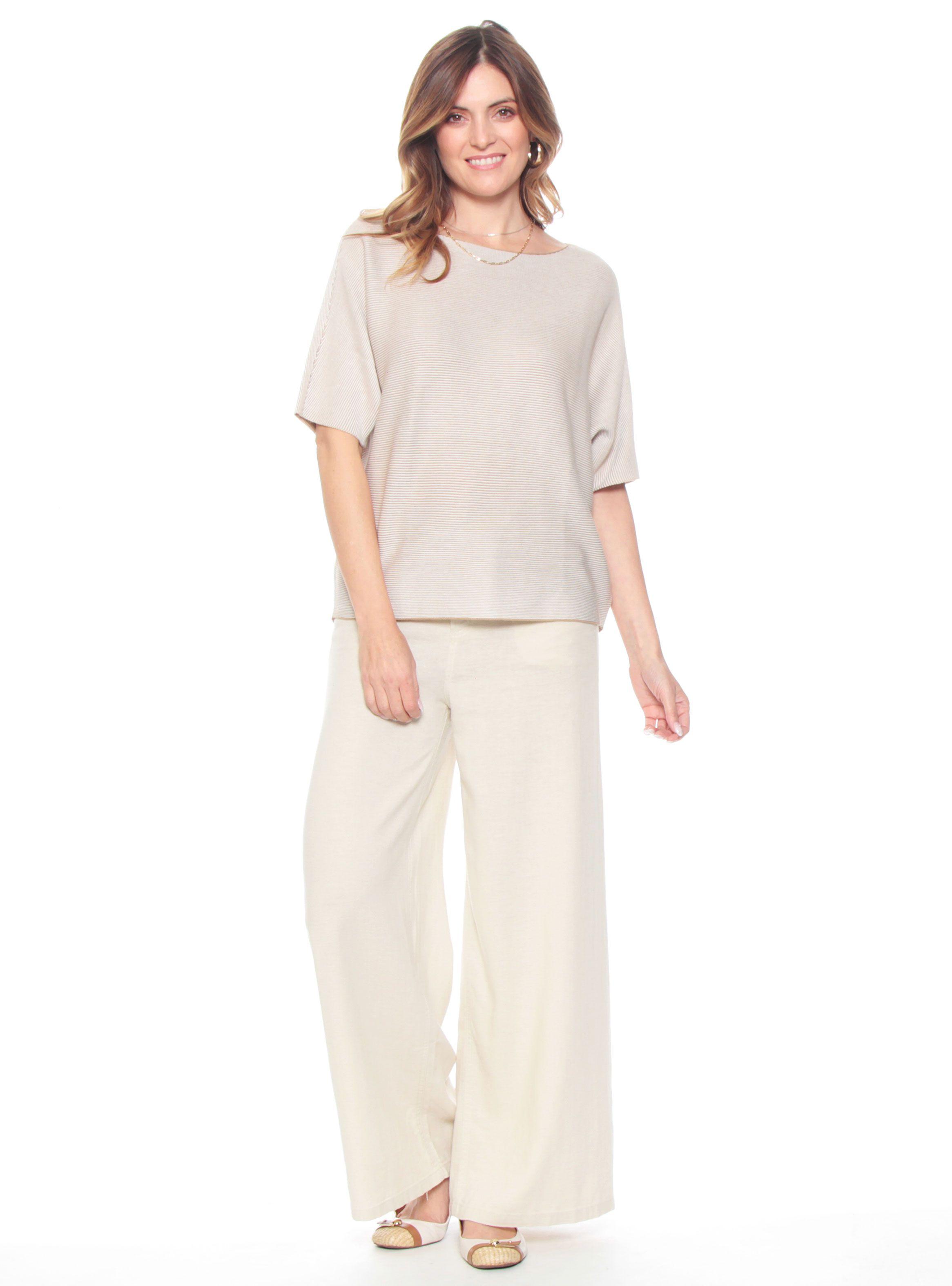 Sweater Manga Corta Escote Bote-3