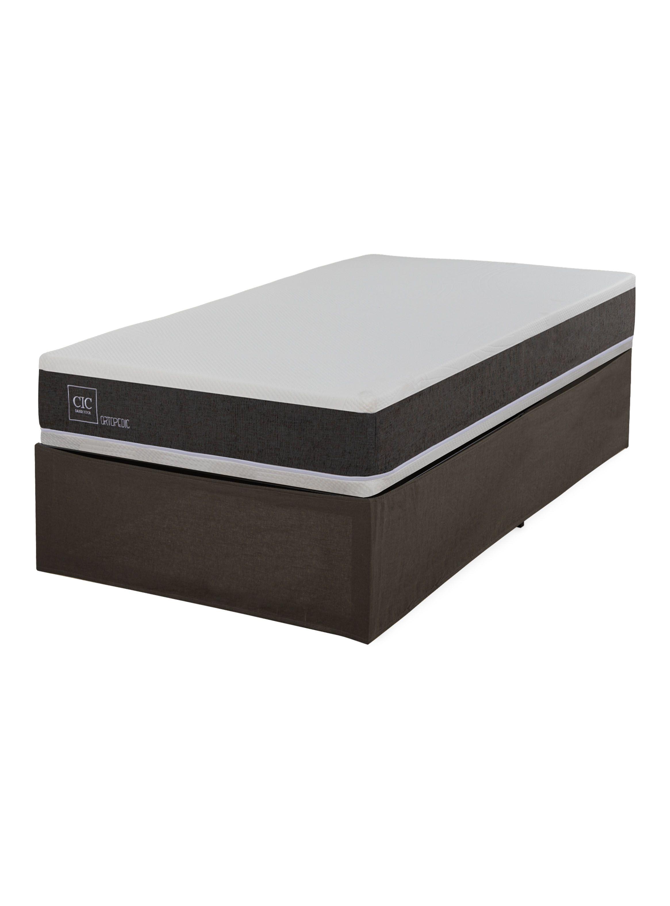 Cama Europea Iron Smart Ortopedic 1.5 Plazas + Faldón-0