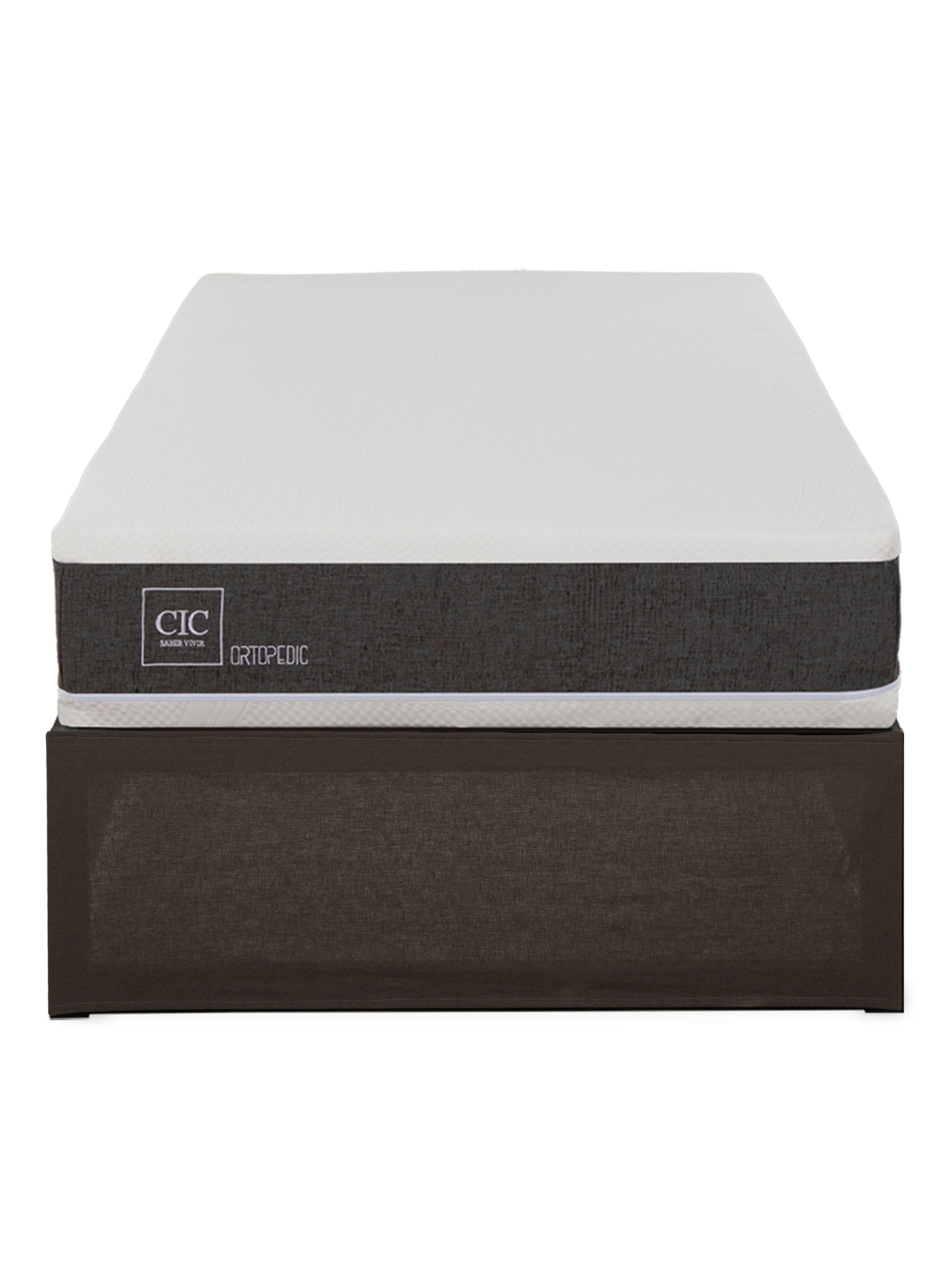 Cama Europea Iron Smart Ortopedic 1.5 Plazas + Faldón-2