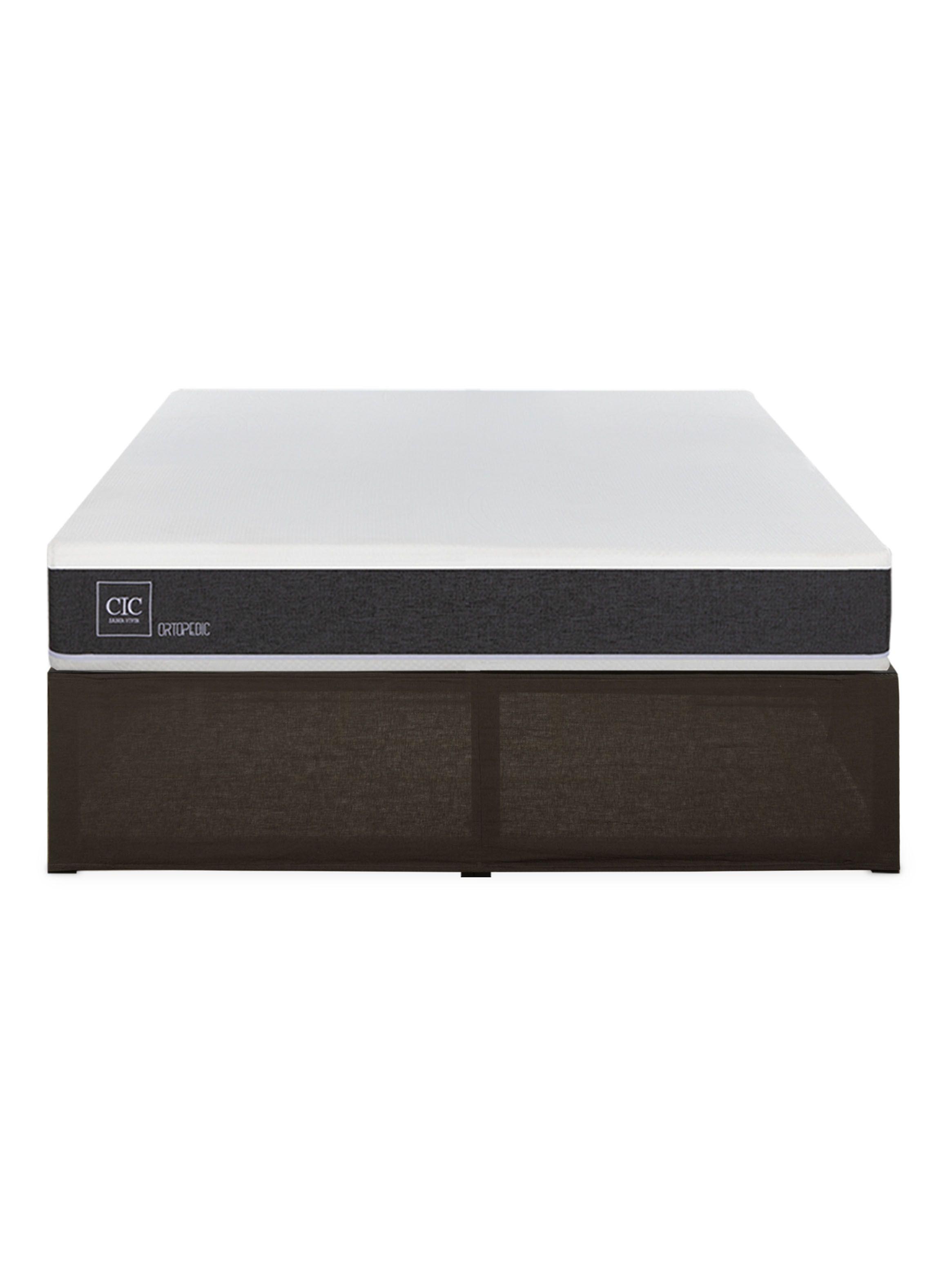 Cama Europea Iron Smart Ortopedic 2 Plazas + Faldón-2